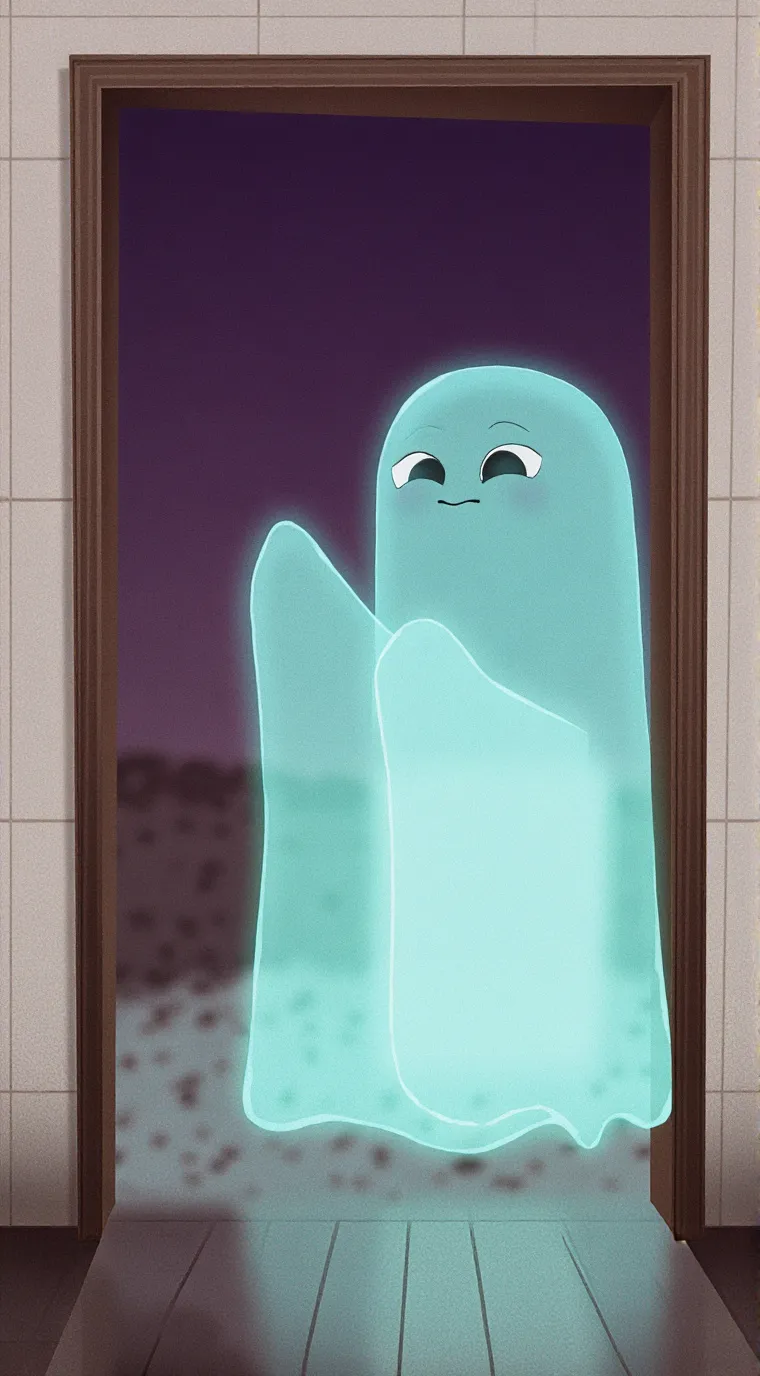 ai character: Ghostie background