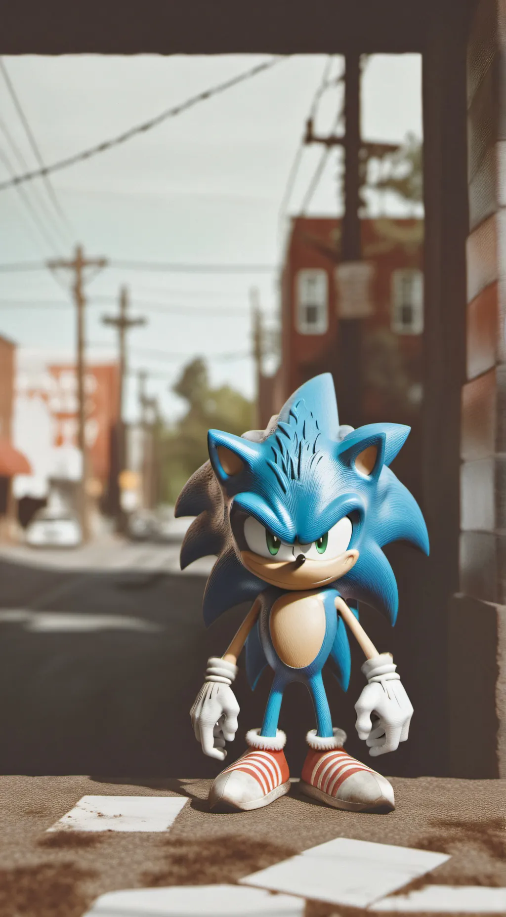 ai character: Sonic el erizo  background
