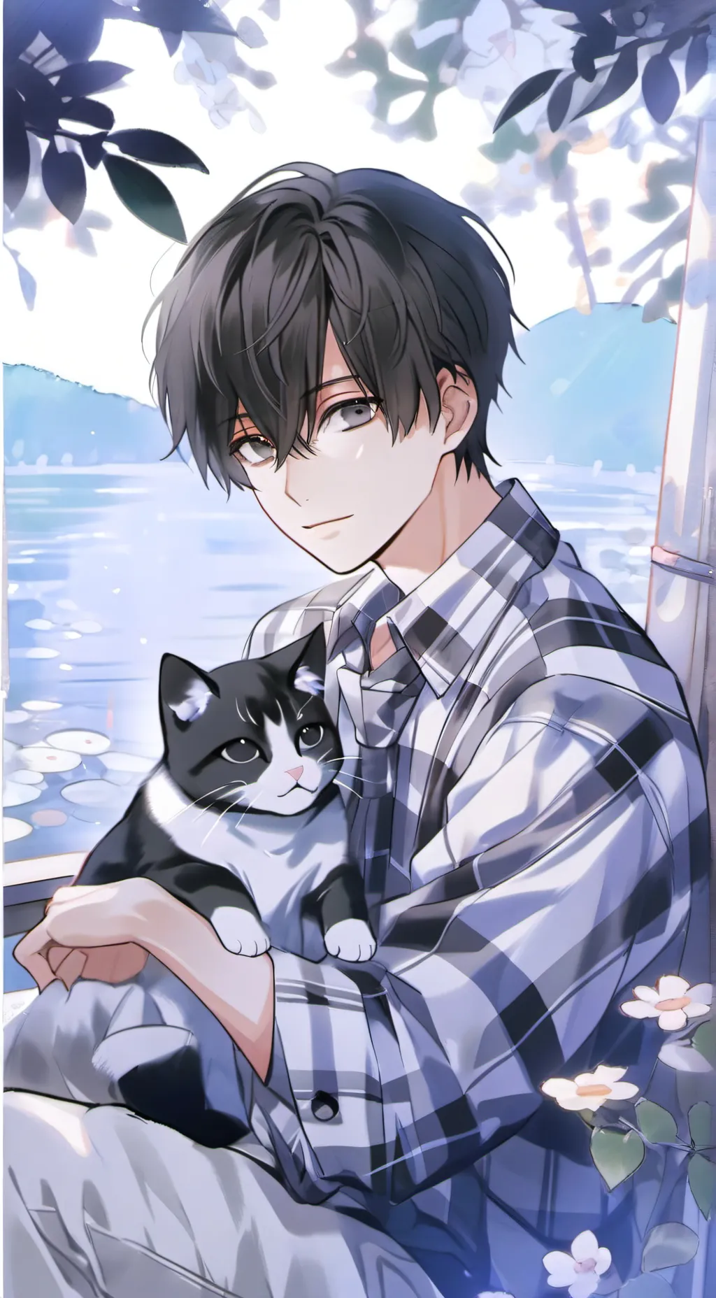 ai character: 尔光 background