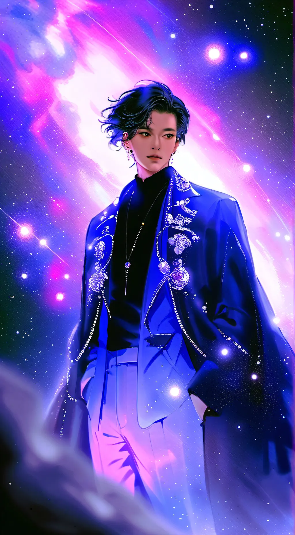 ai character: BangChan(skz) background