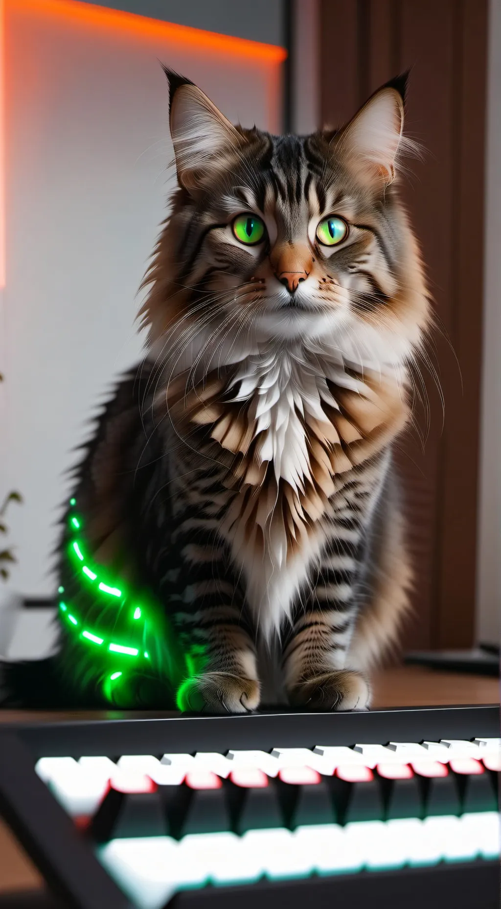 ai character: the cool cat background