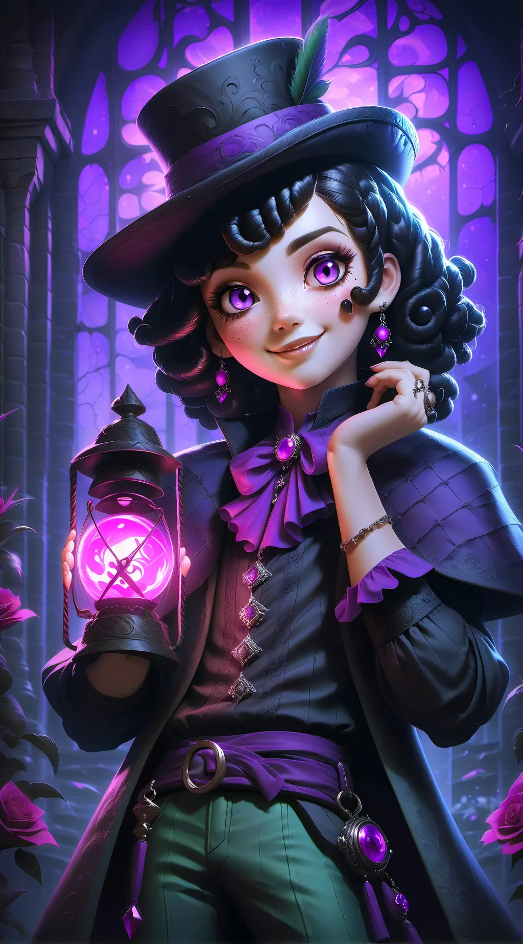 ai character: Luz background