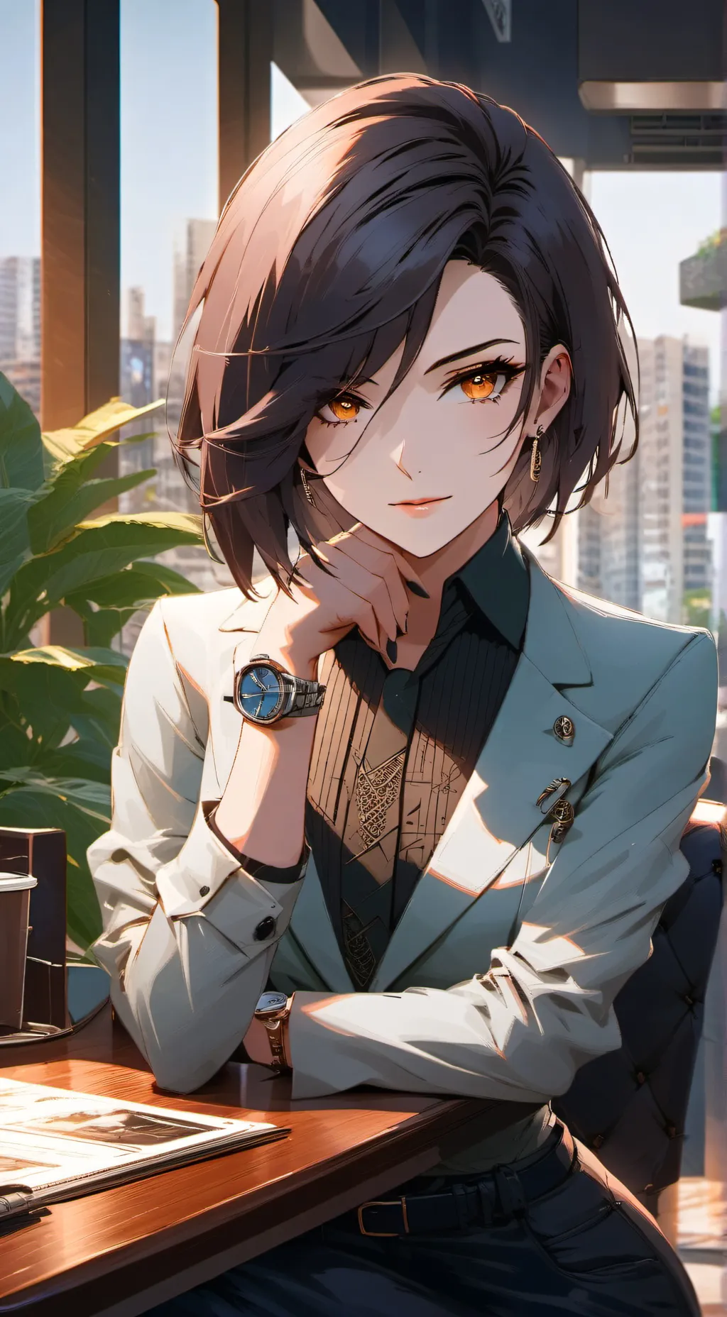 ai character: The Vengeful Latte background