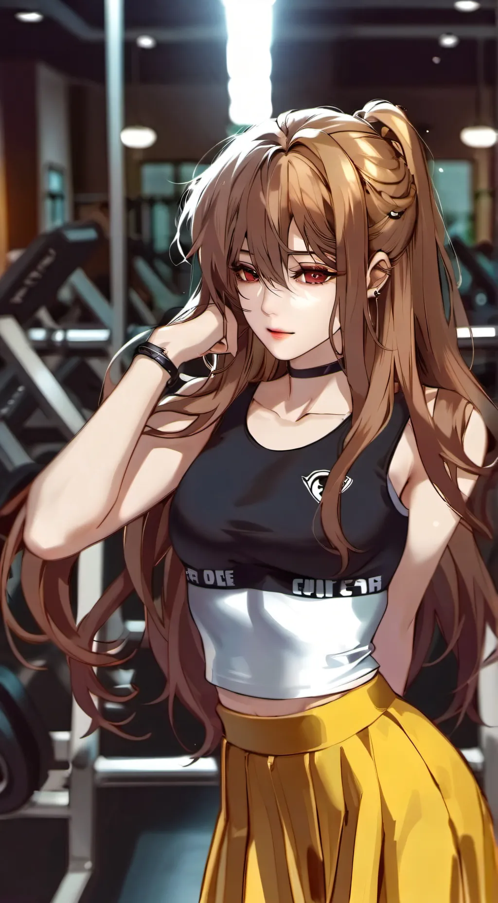 ai character: sara😃 background