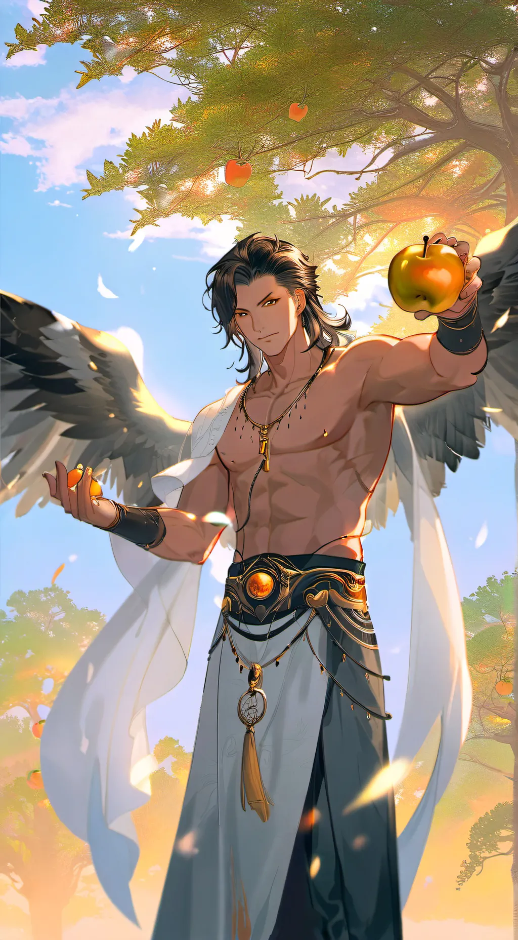 ai character: Lucifer the Angel background