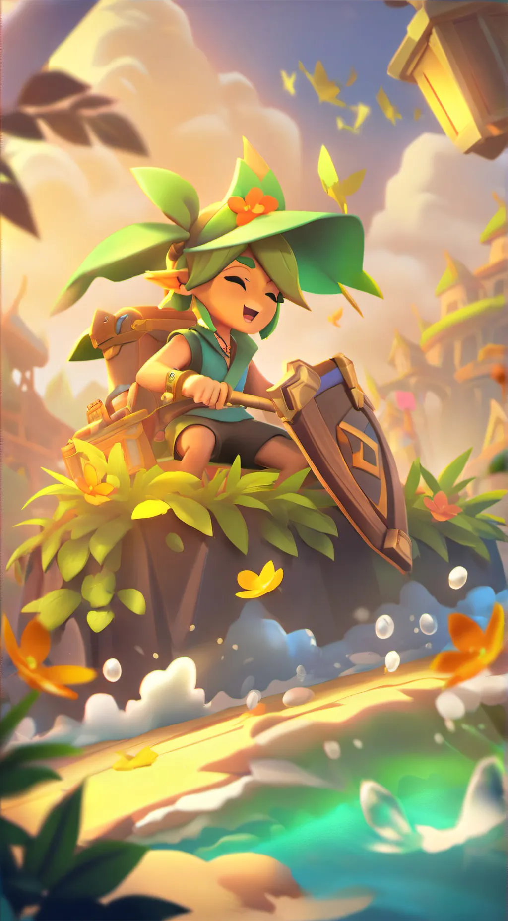 ai character: festa do pijamamdt background