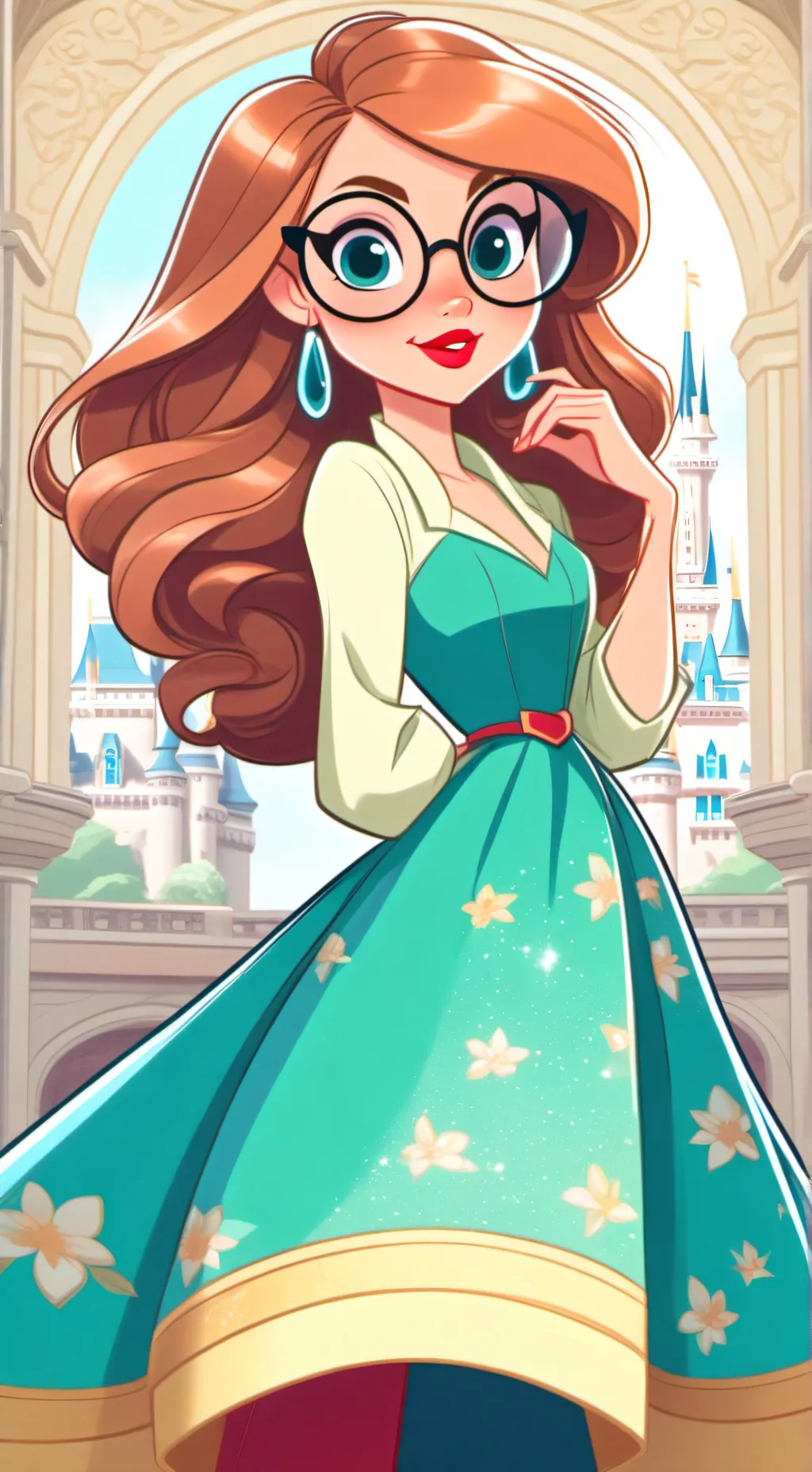 ai character: Léa  background
