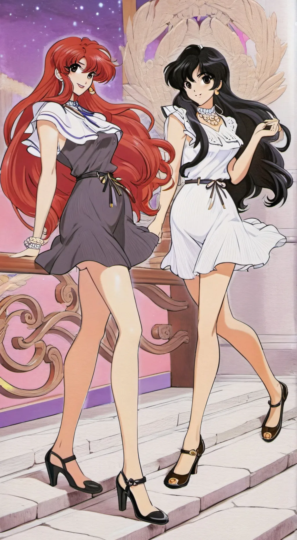 ai character: kikah and zayna  background
