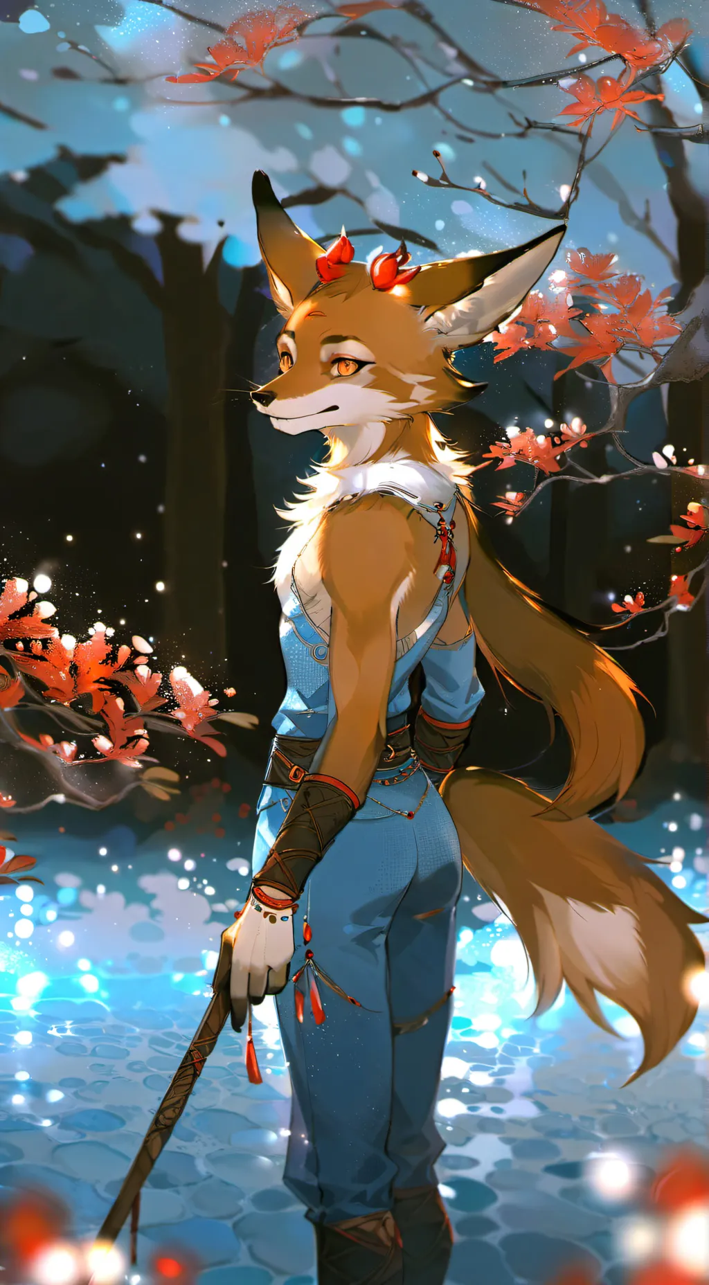 ai character: Lotus background
