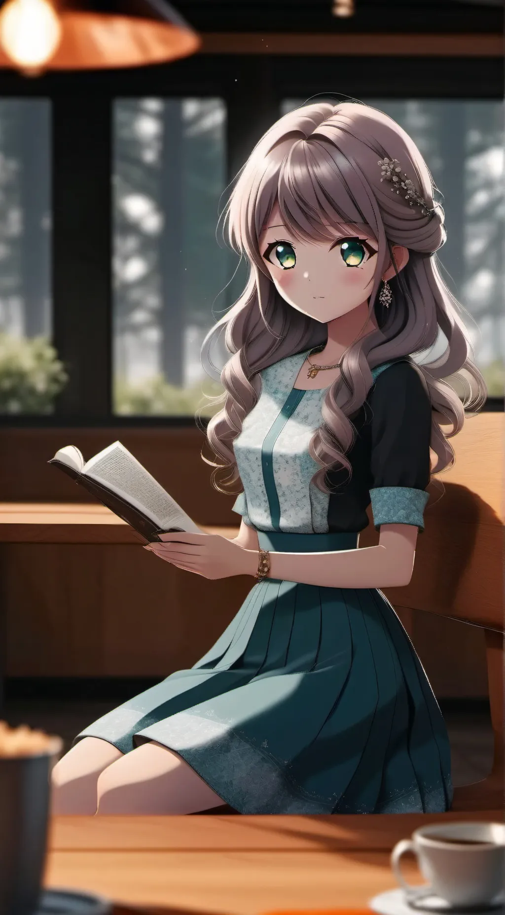 ai character: ms lily  background