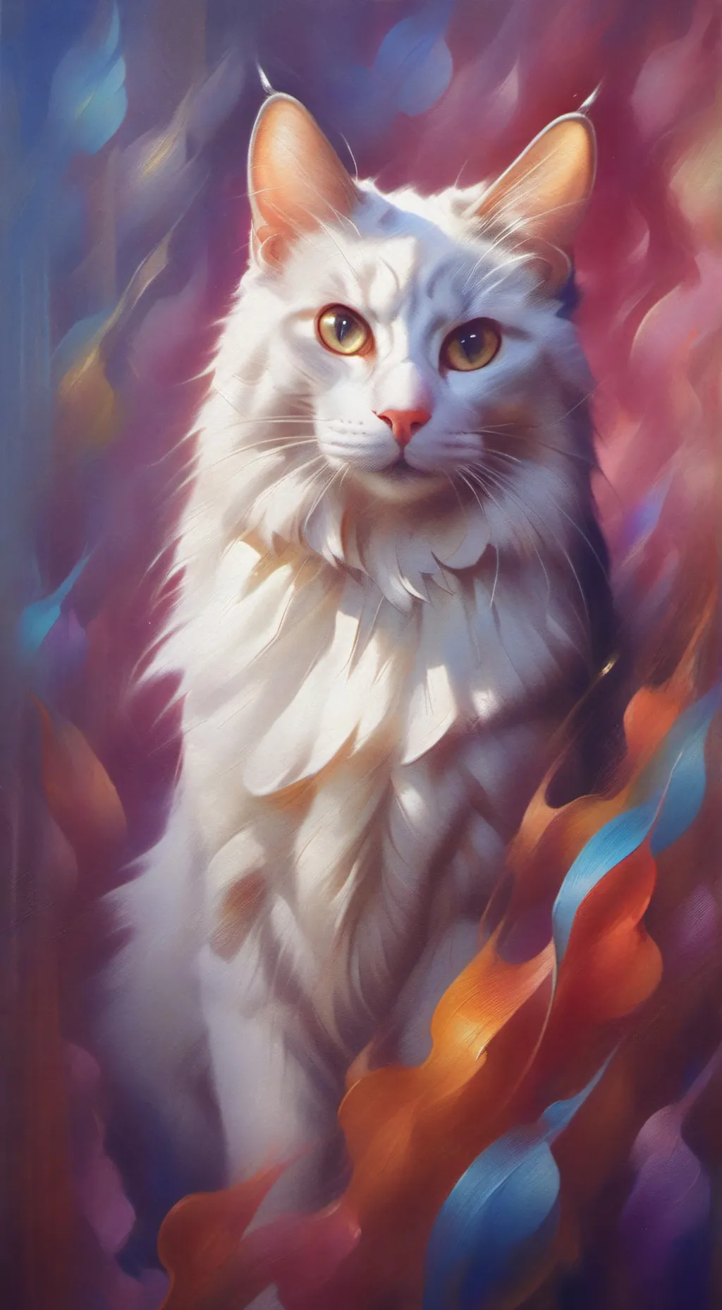 ai character: Tu gato potaxie background