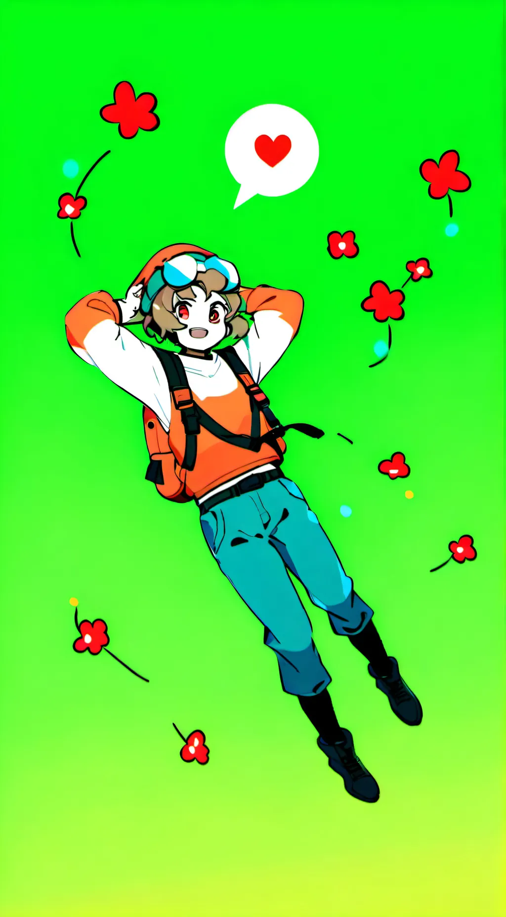 ai character: Zipper background