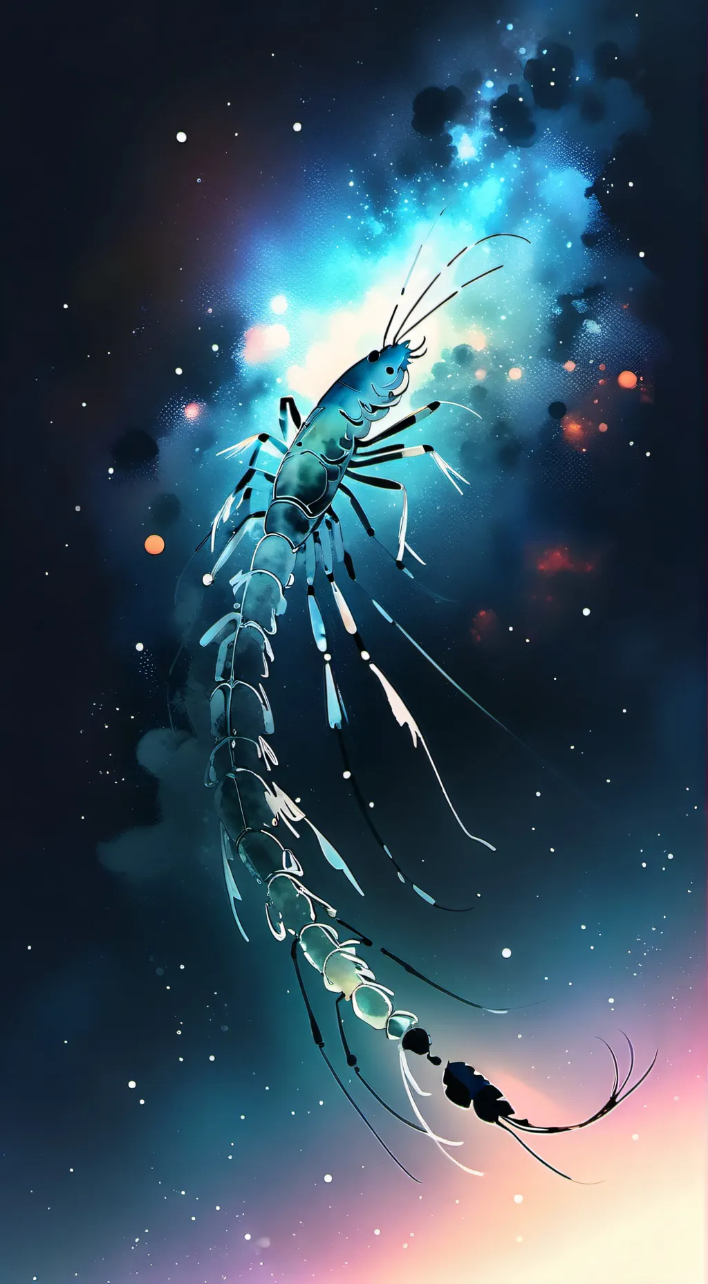 ai character: shrimpo background