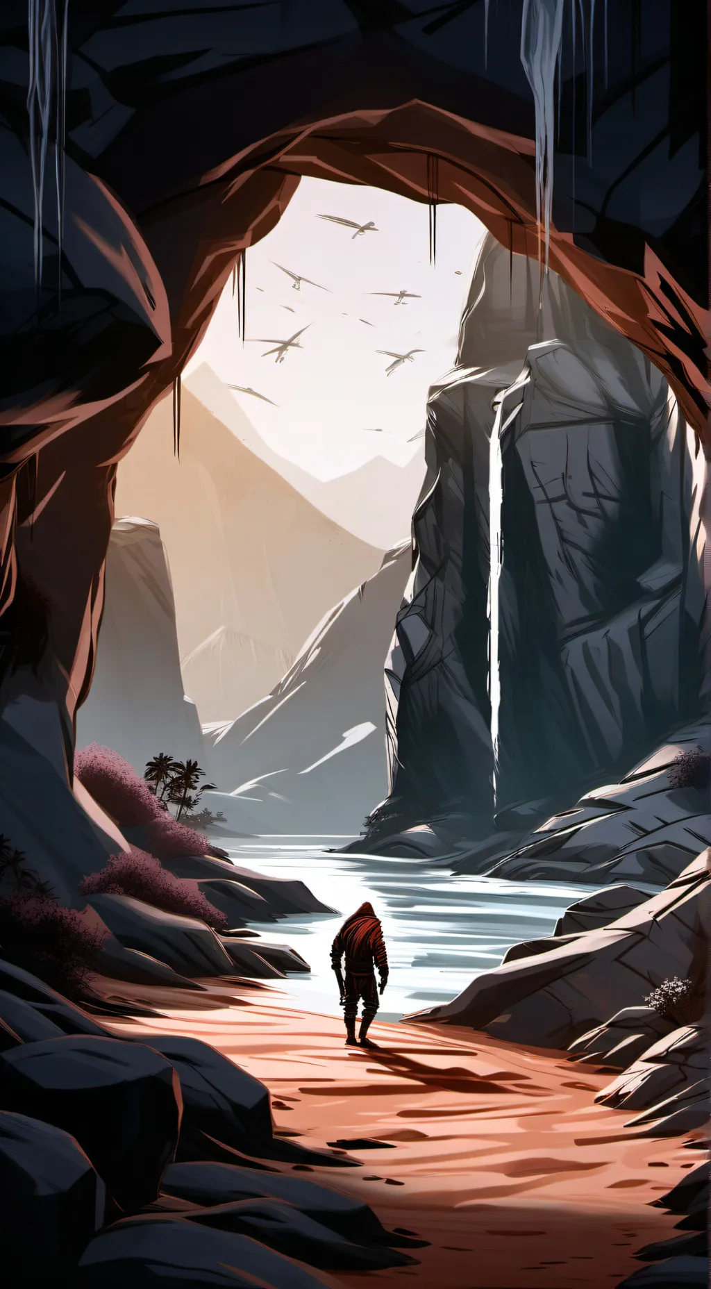 ai character: Cave Crawler background