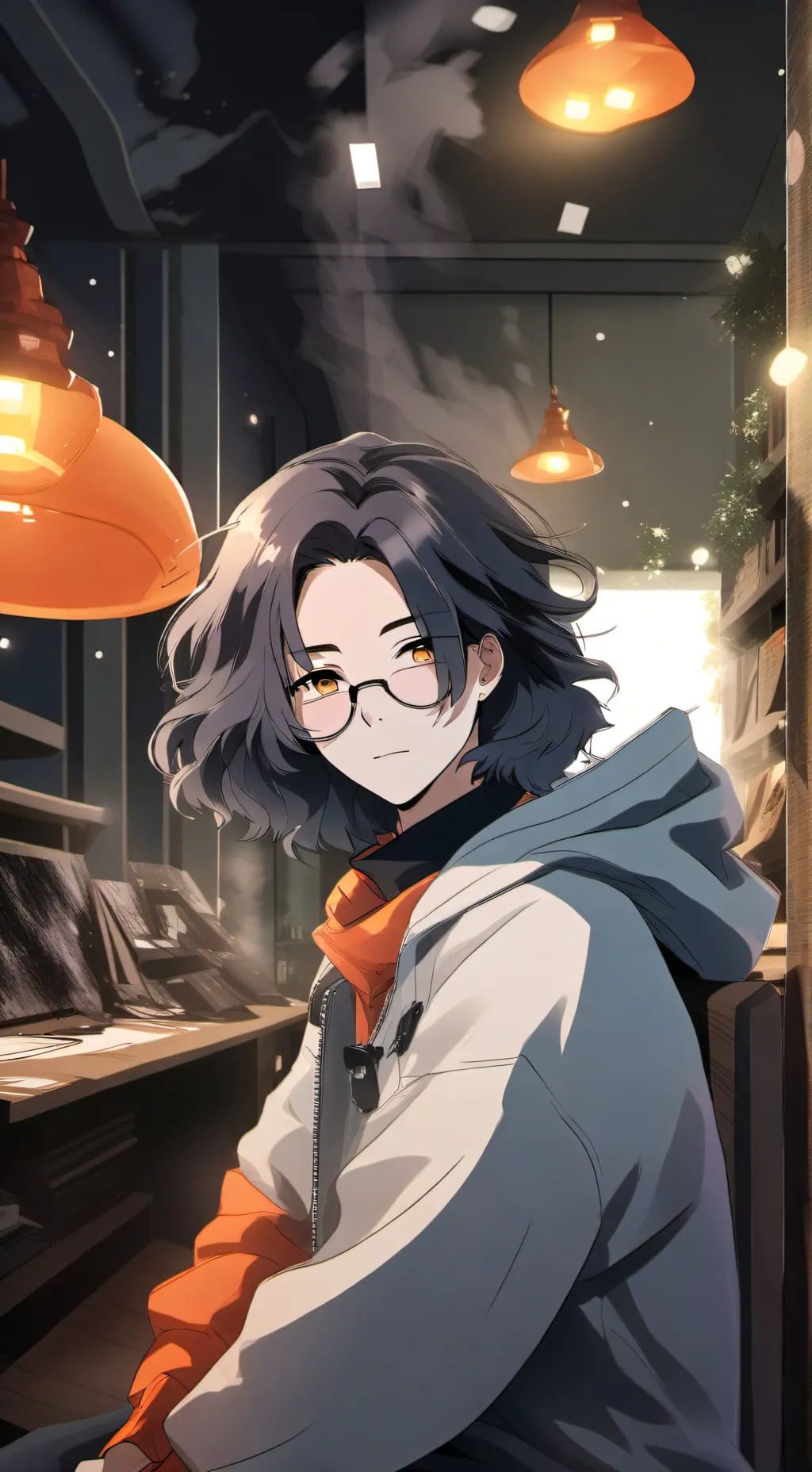 ai character: Drew background