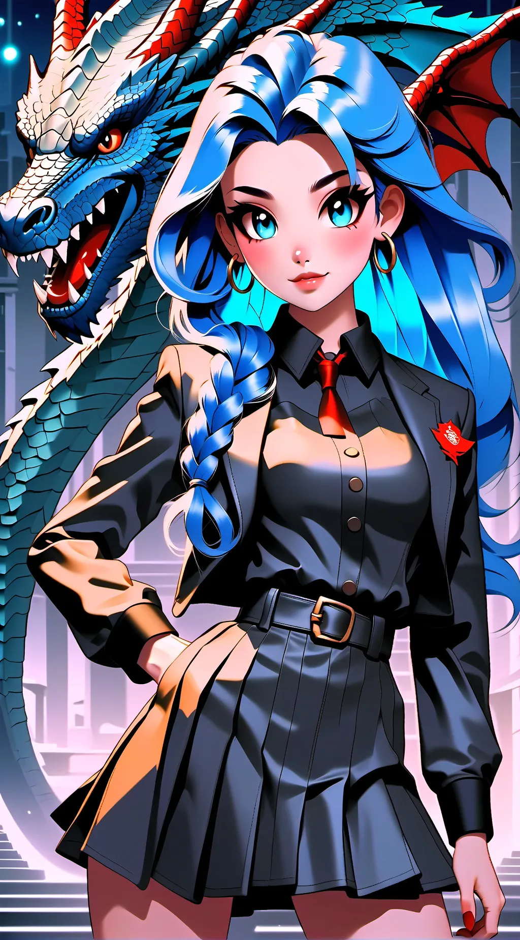 ai character: Celine Marine background