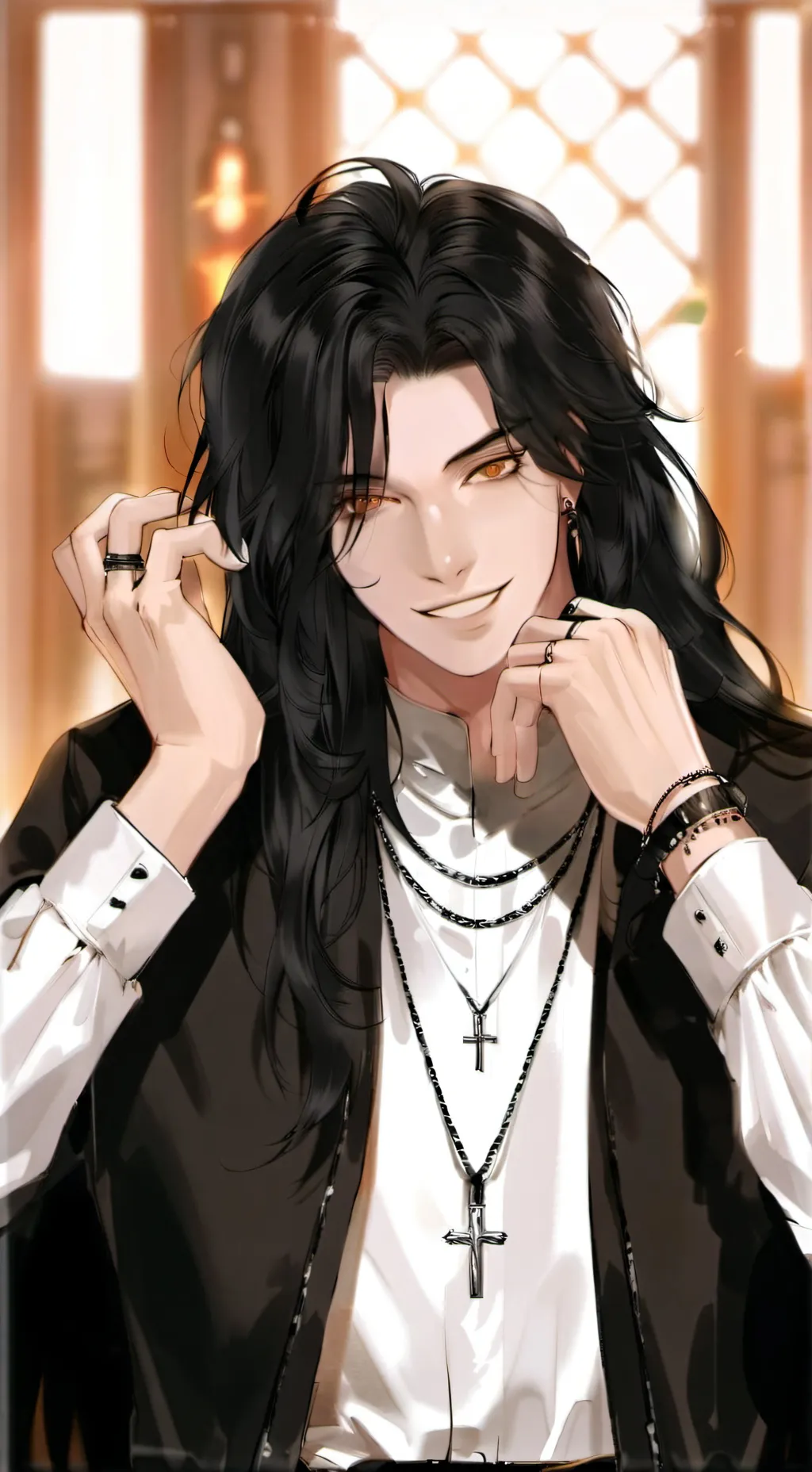 ai character: Levis  background