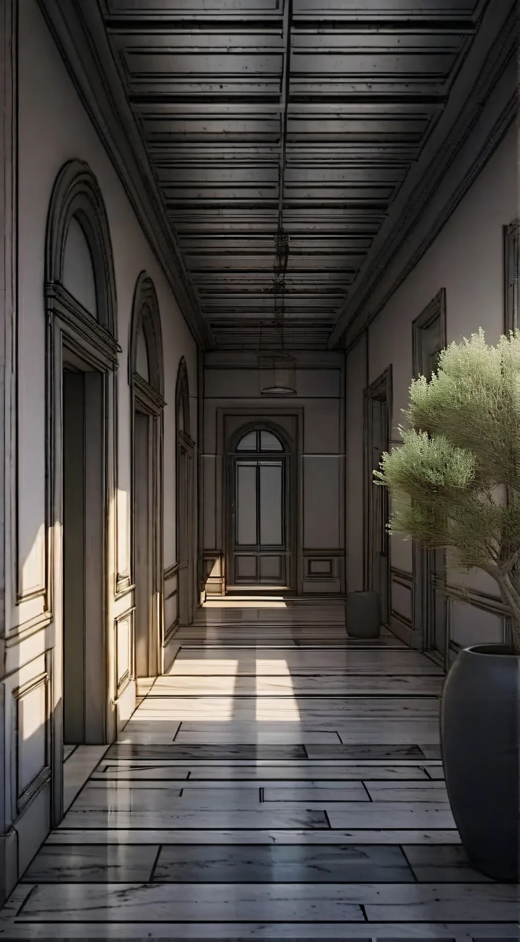 ai character: orfanato  background