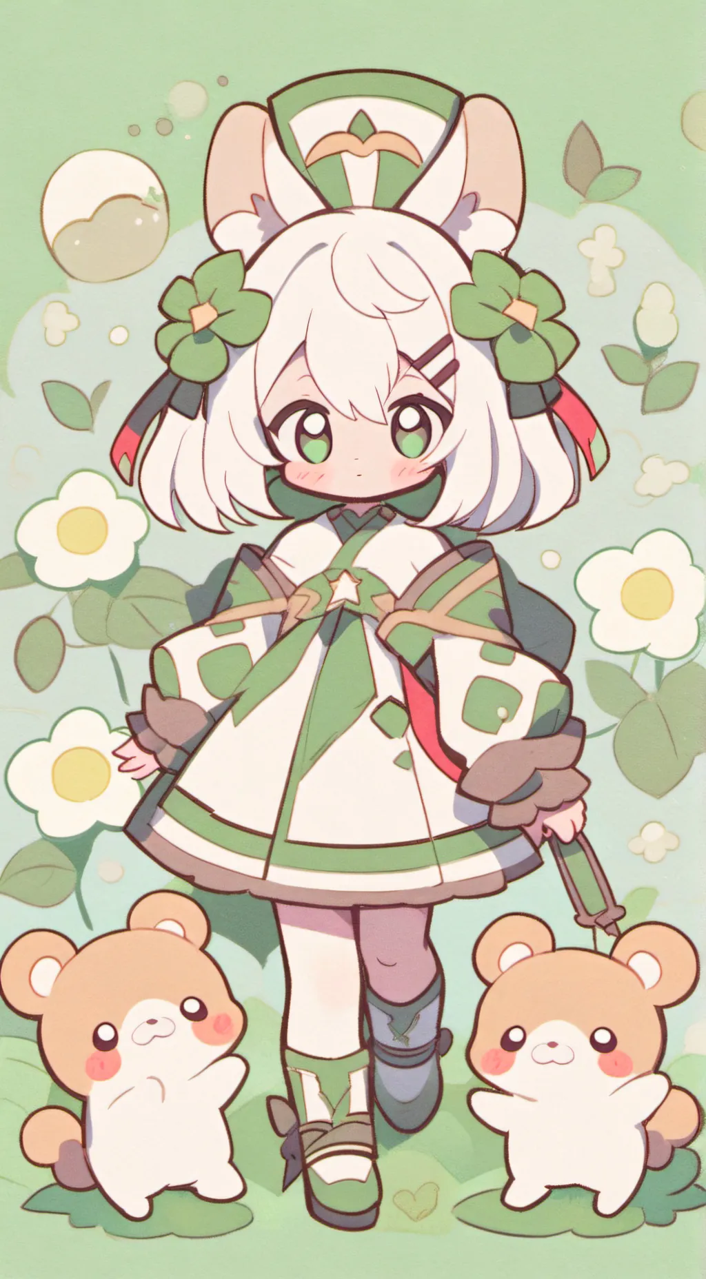ai character: Op sleepover background