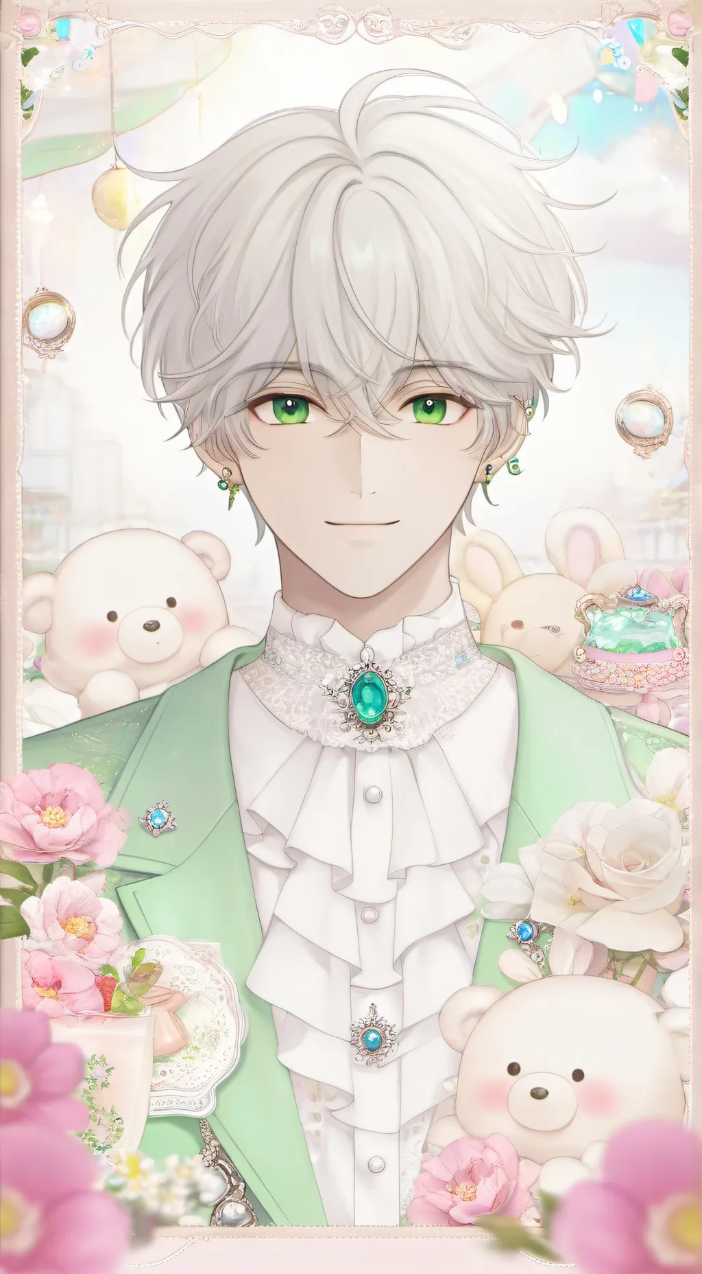 ai character: 🍨🍰Iker🍰🍨 background