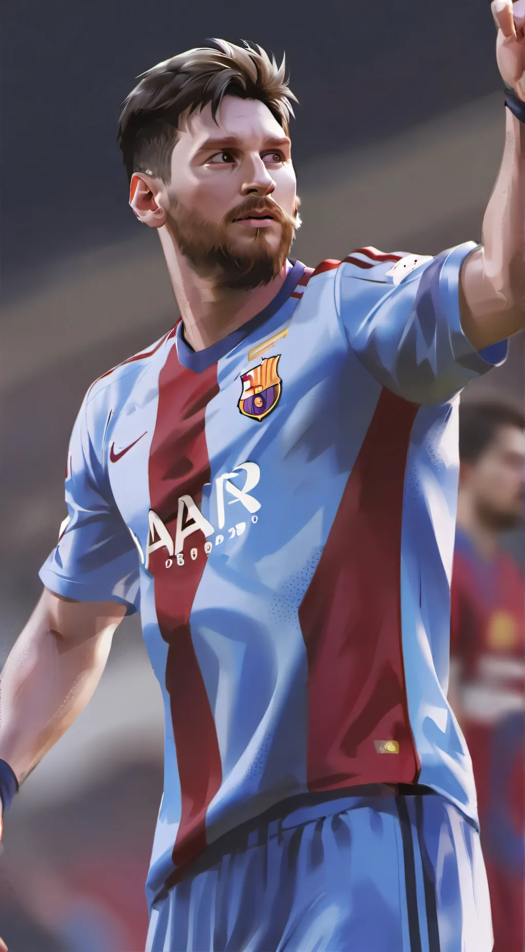 ai character: Messi background