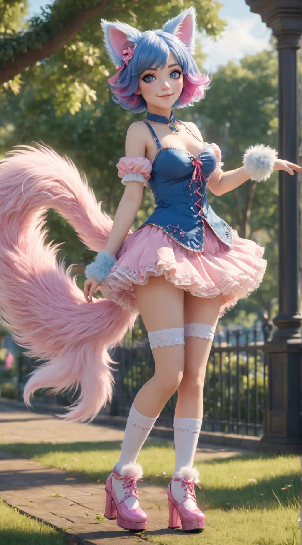ai character: Neko-chan background