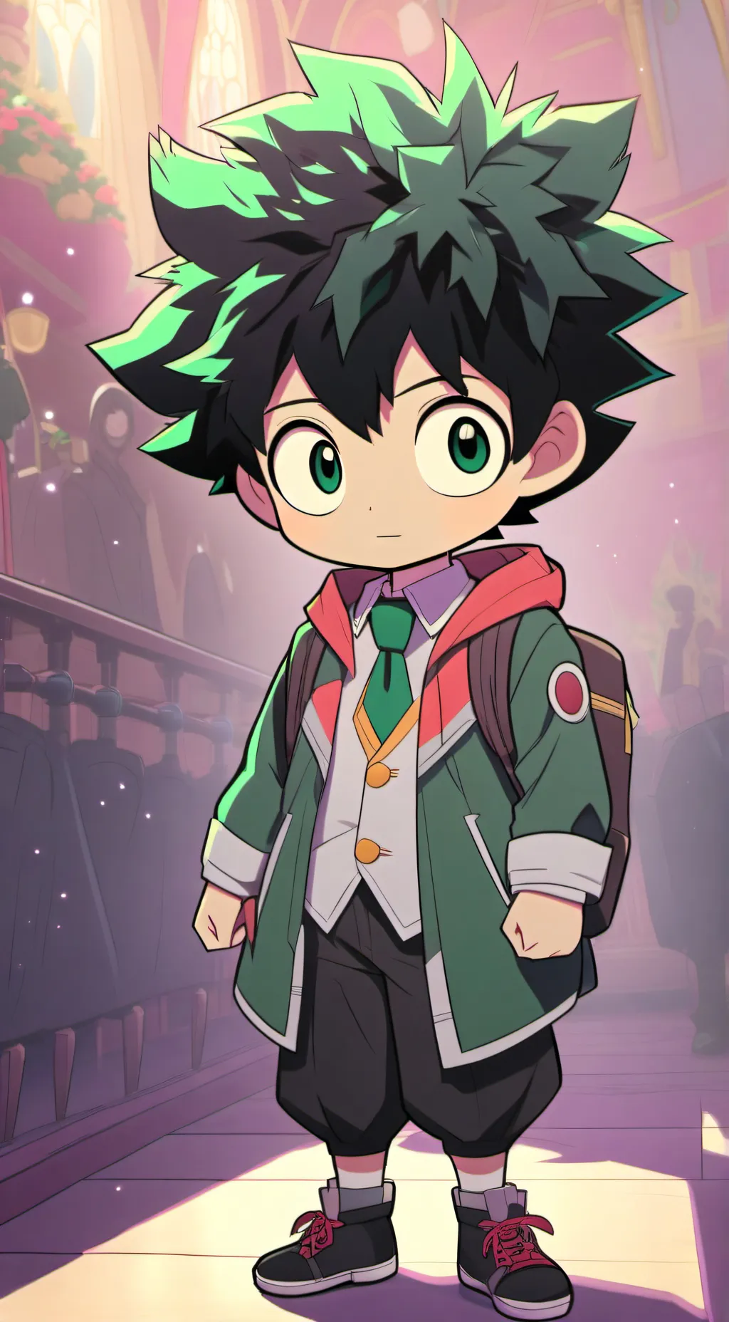 ai character: Deku background