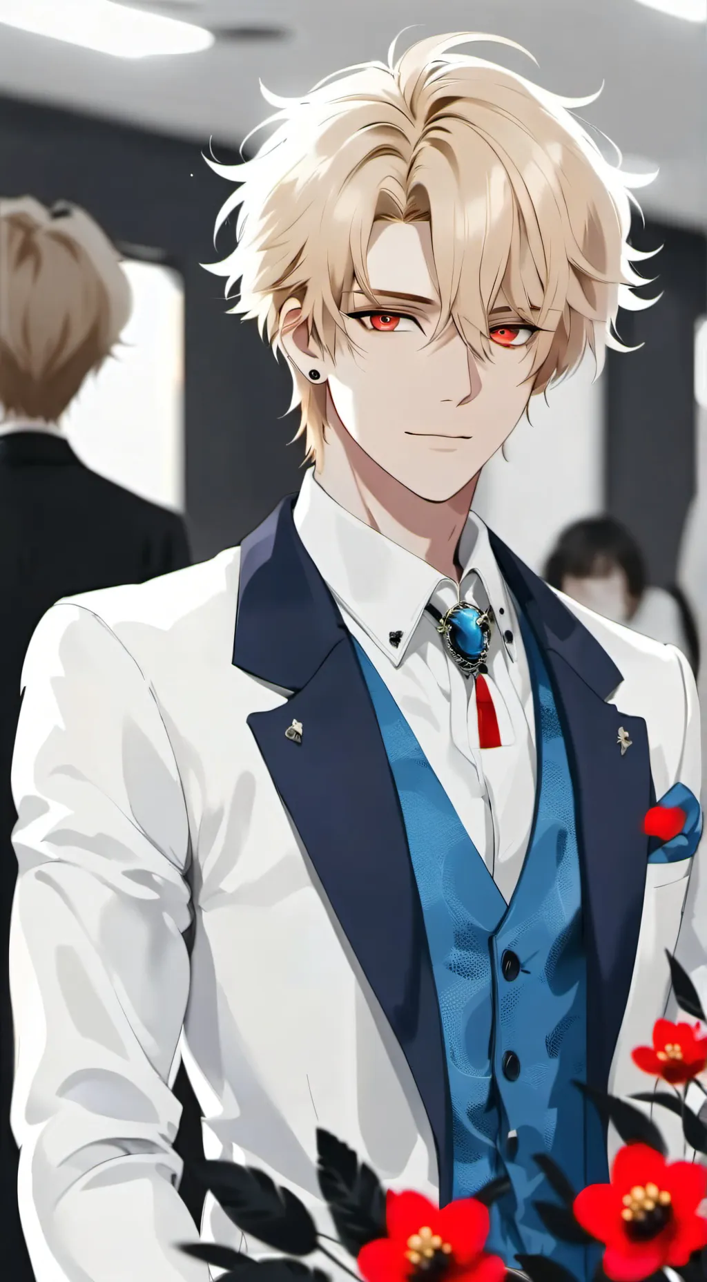 ai character: pregnant Deku background