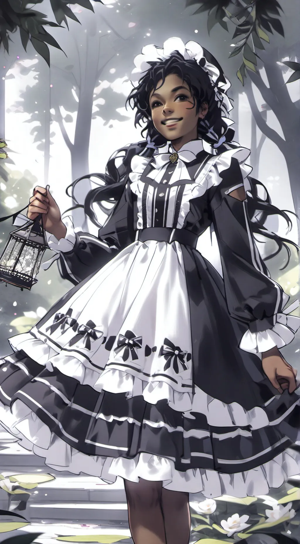ai character: Janet Jackson ￼ background