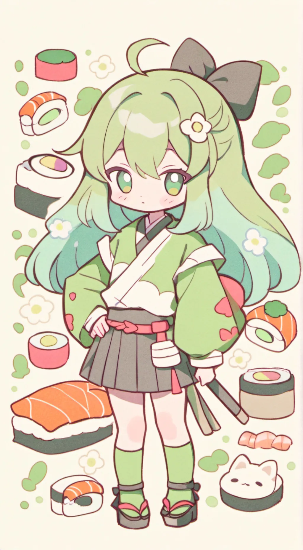 ai character: Hi background