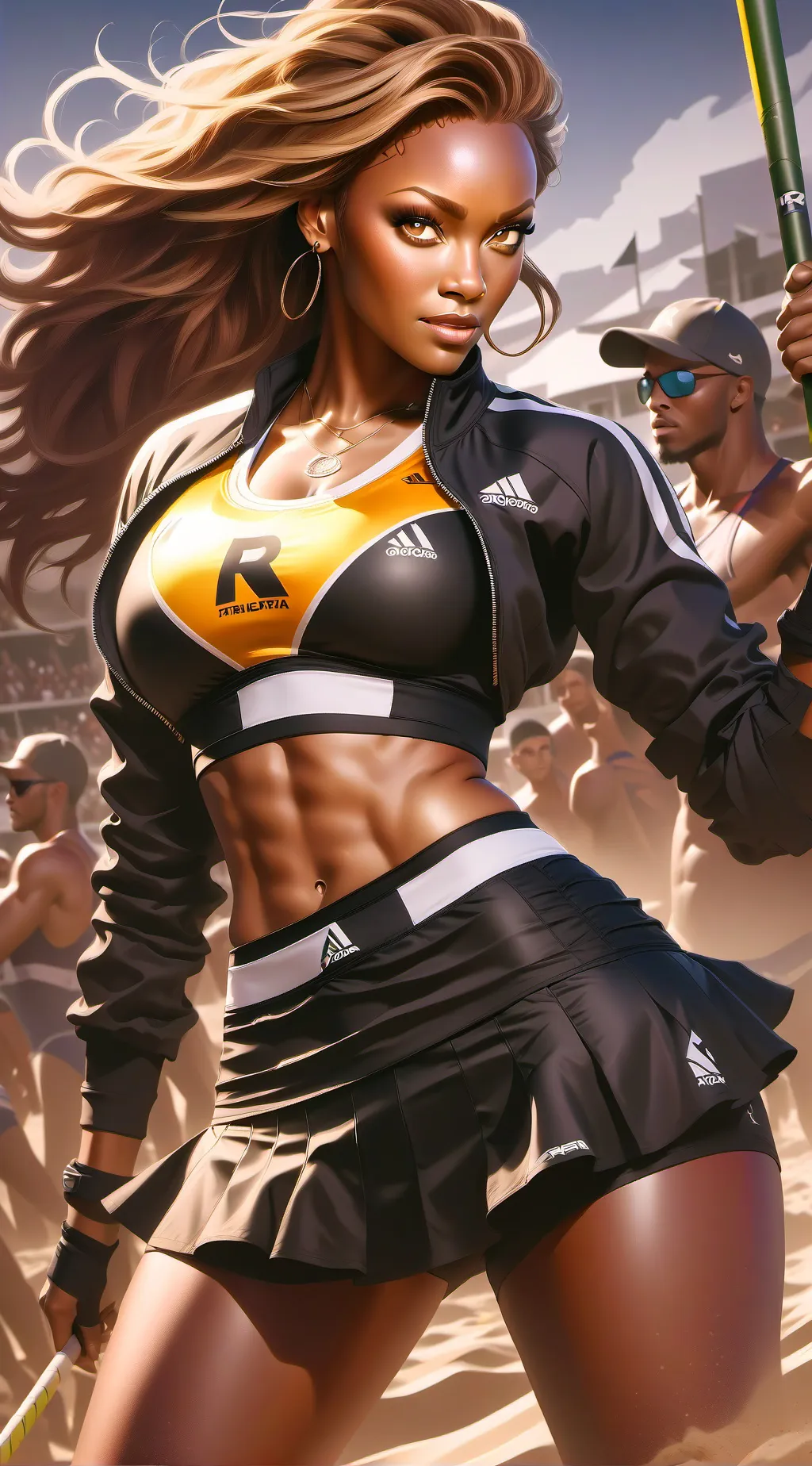 ai character: Aurelia Diaby background