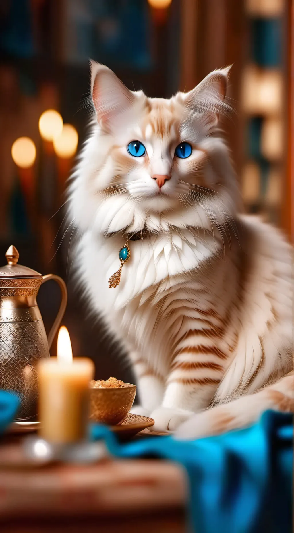 ai character: Draco's cat  background