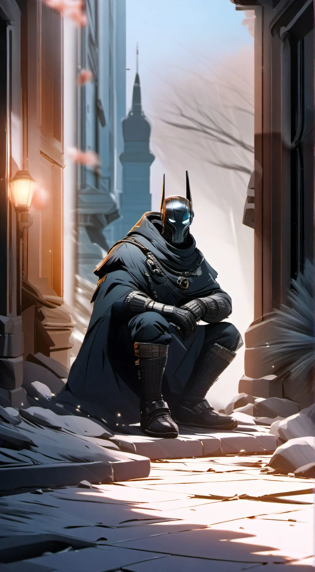 ai character: Batman v2 background