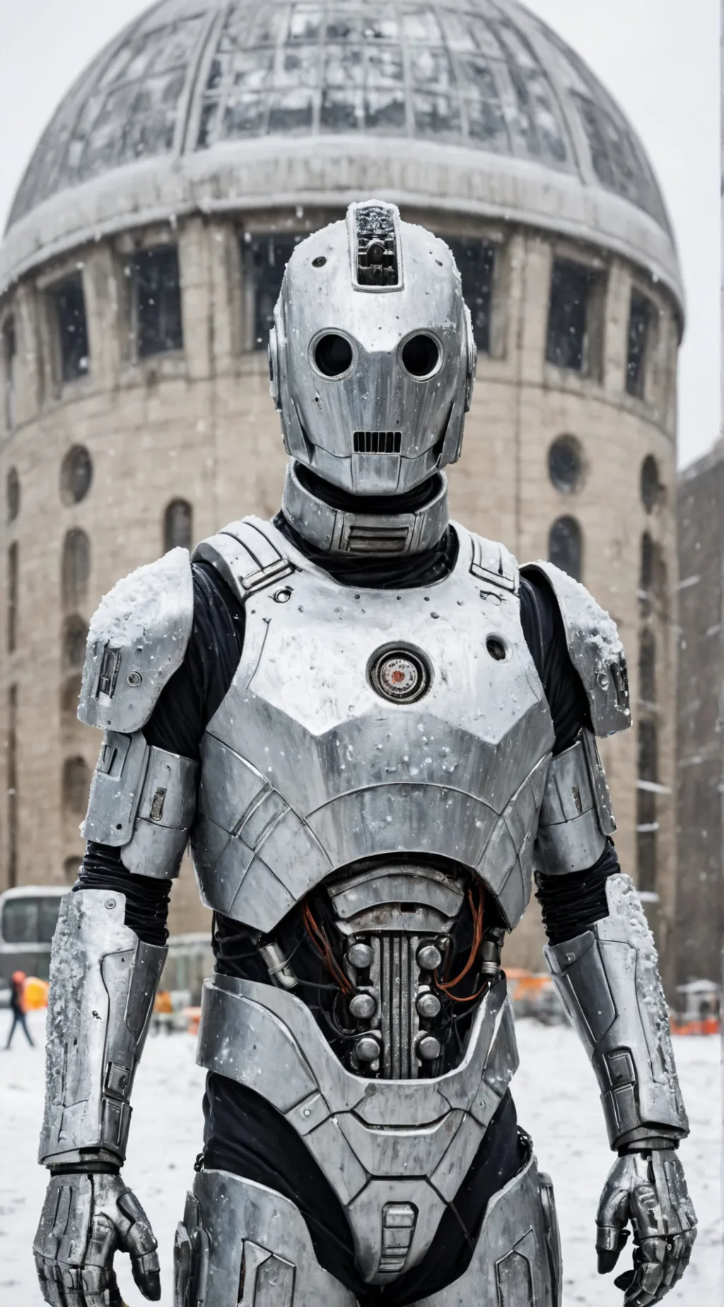 ai character: Cyberman  background