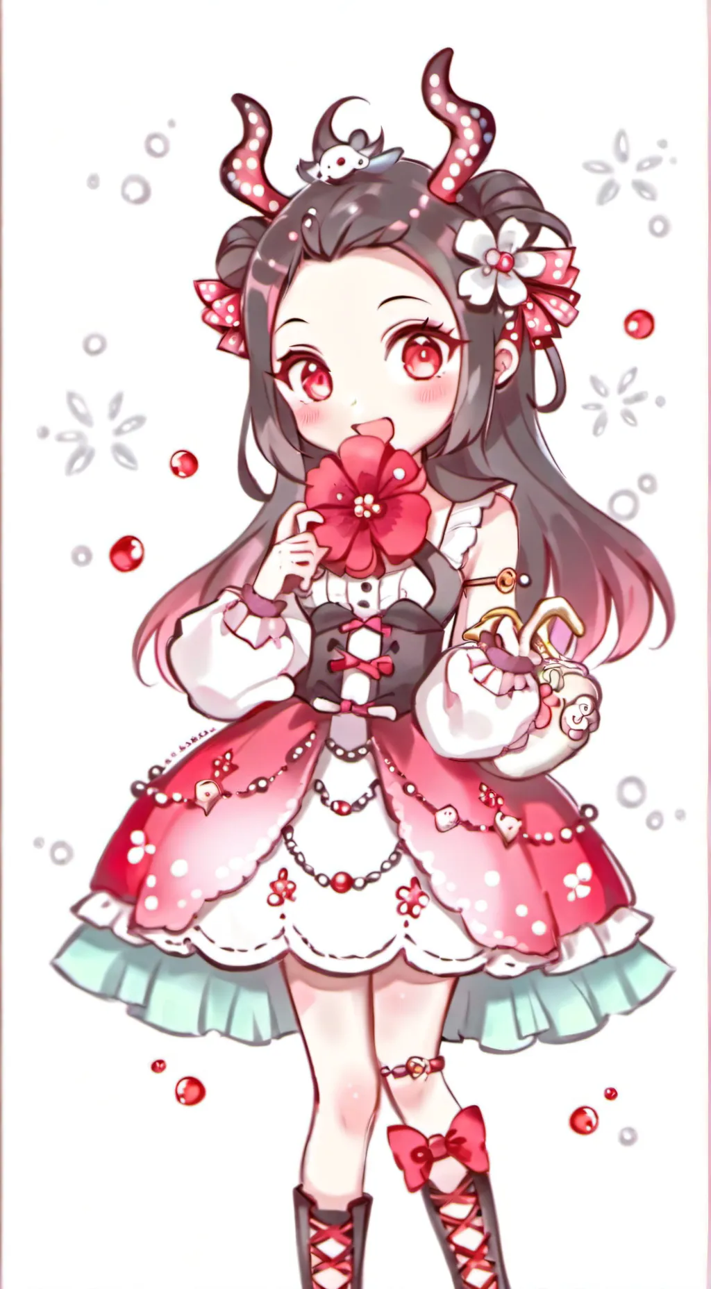 ai character: Nezuko background