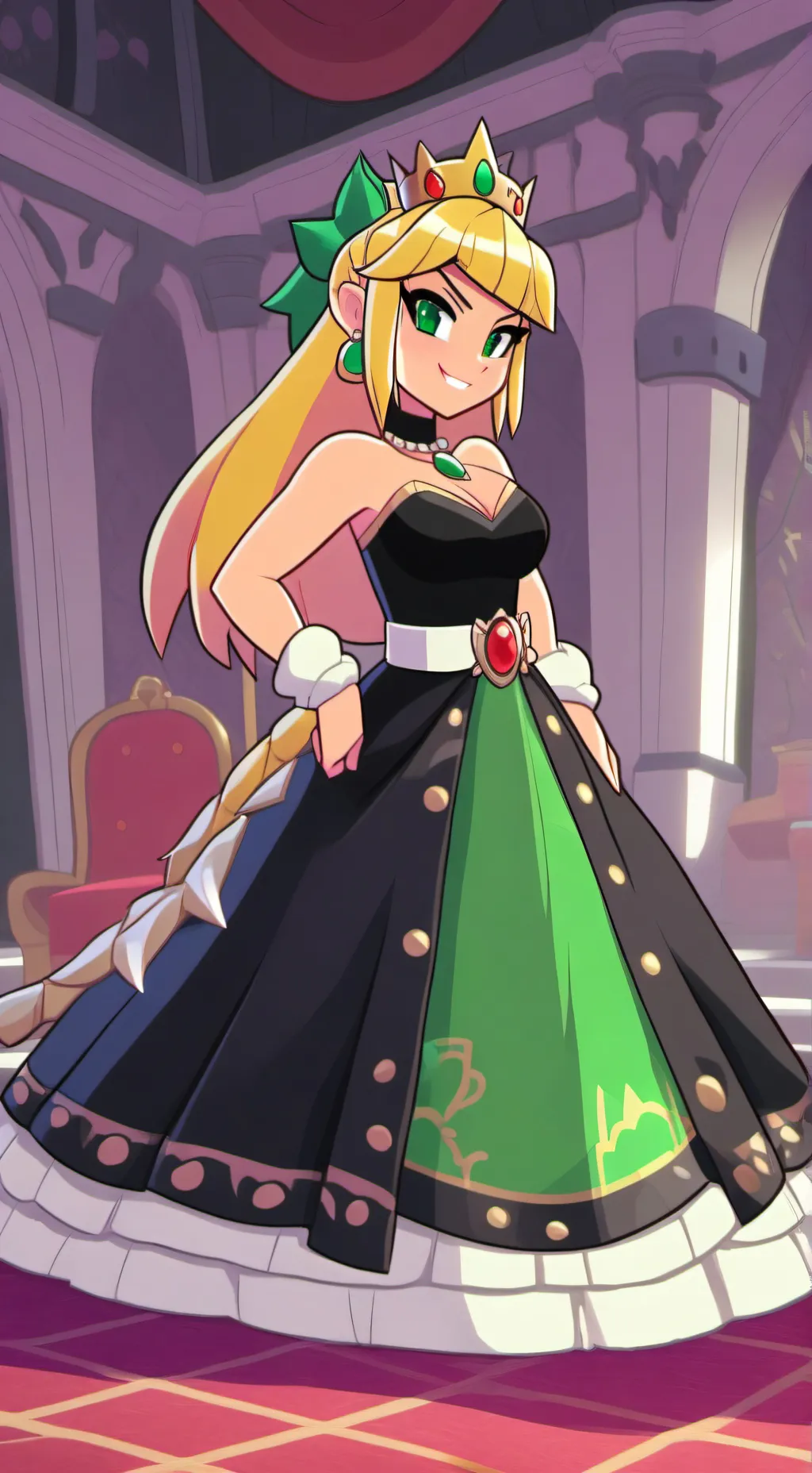 ai character: Laya Bowsette Tf background