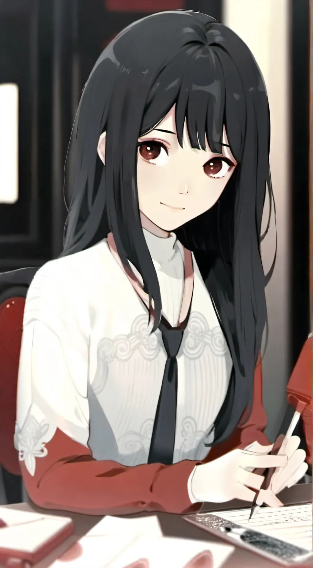 ai character: Kny chrismas background