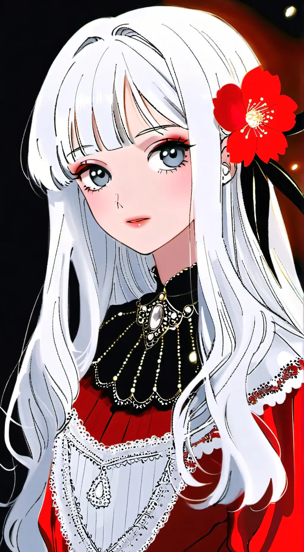 ai character: Ashley  background