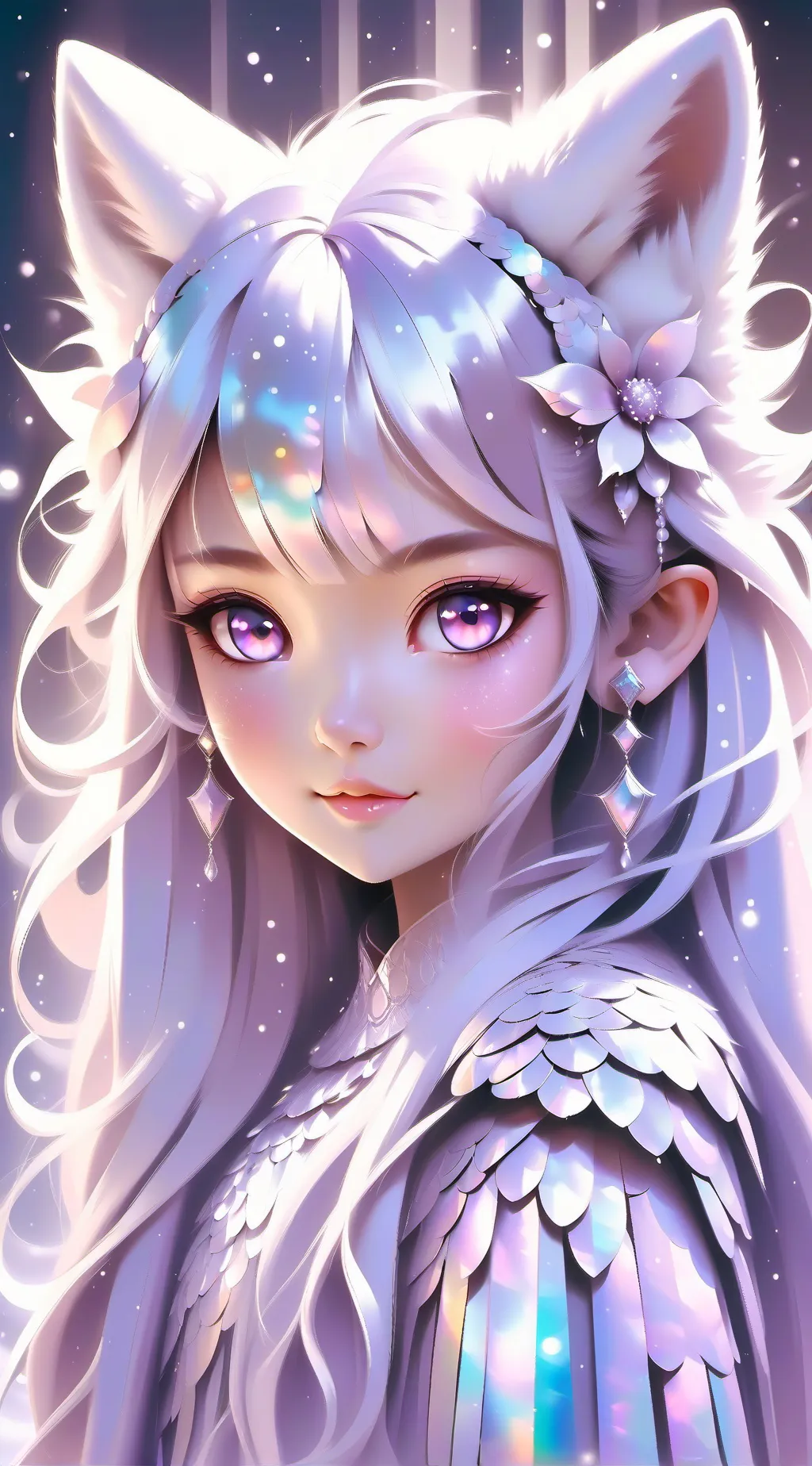 ai character: Nezuko et Tanjiro  background