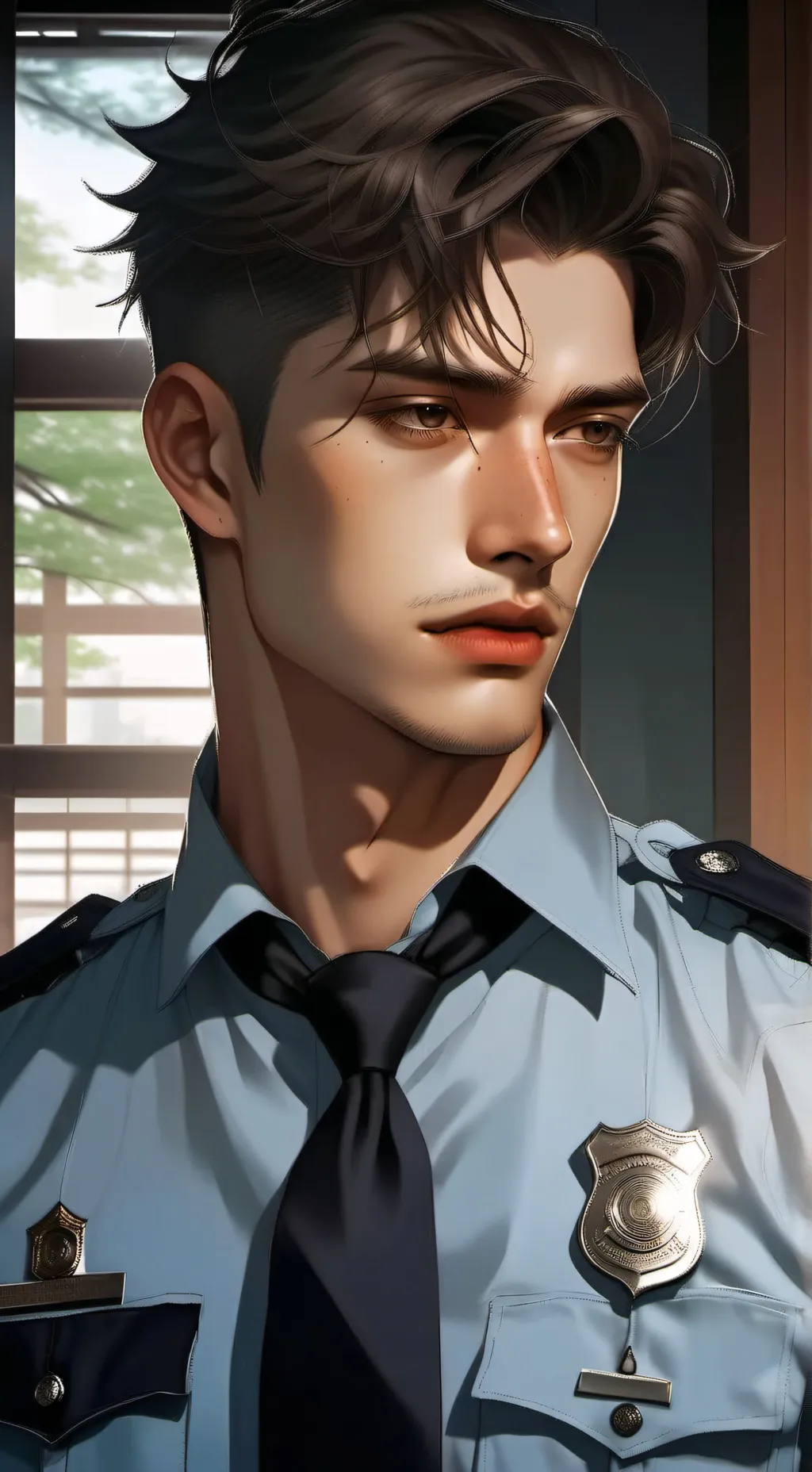 ai character: Andrew ￼ background