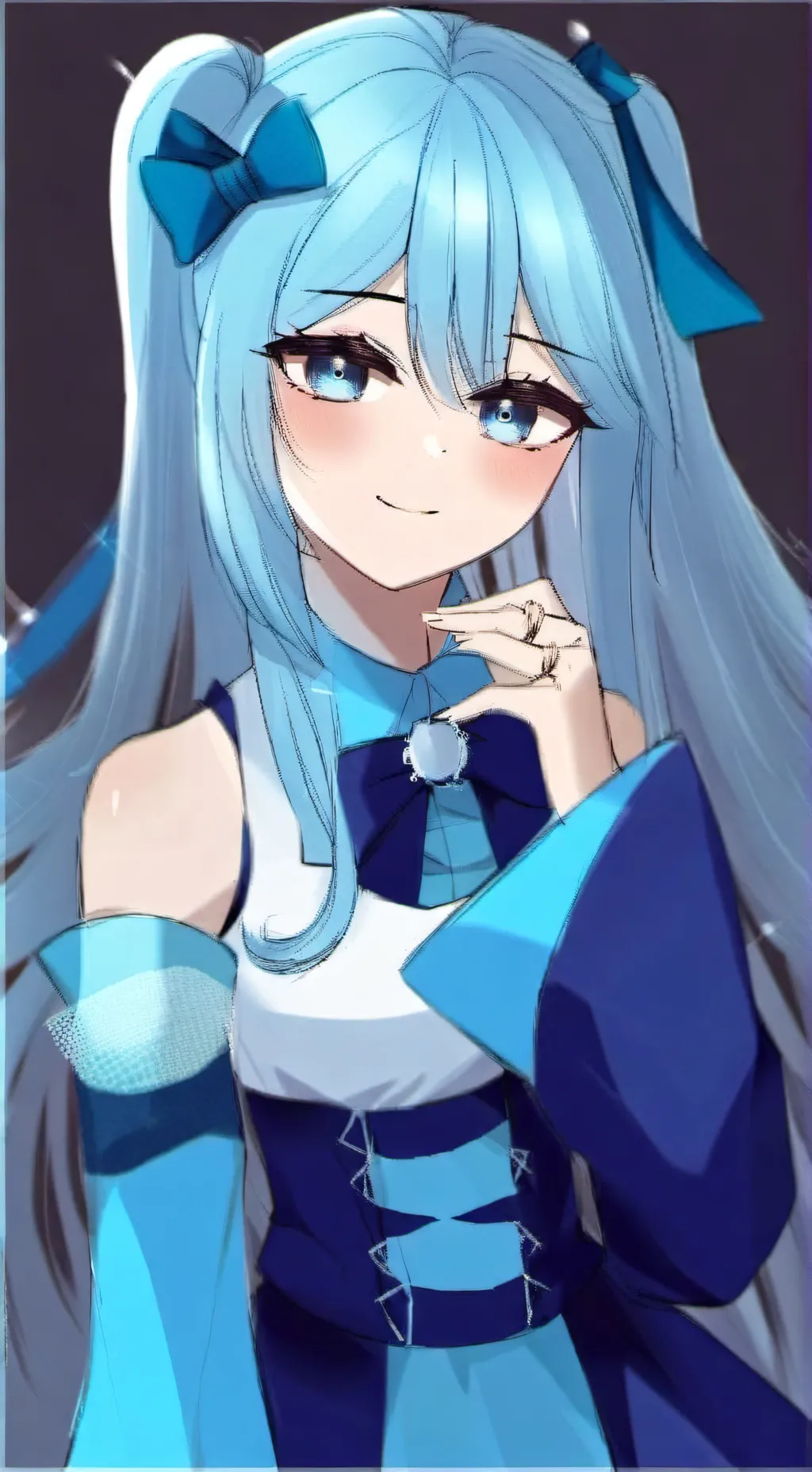 ai character: aqua tu mamá  background