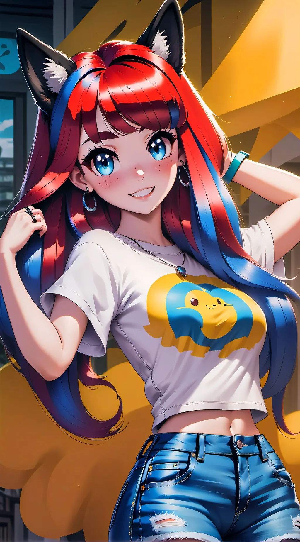 ai character: Nintendo dog background