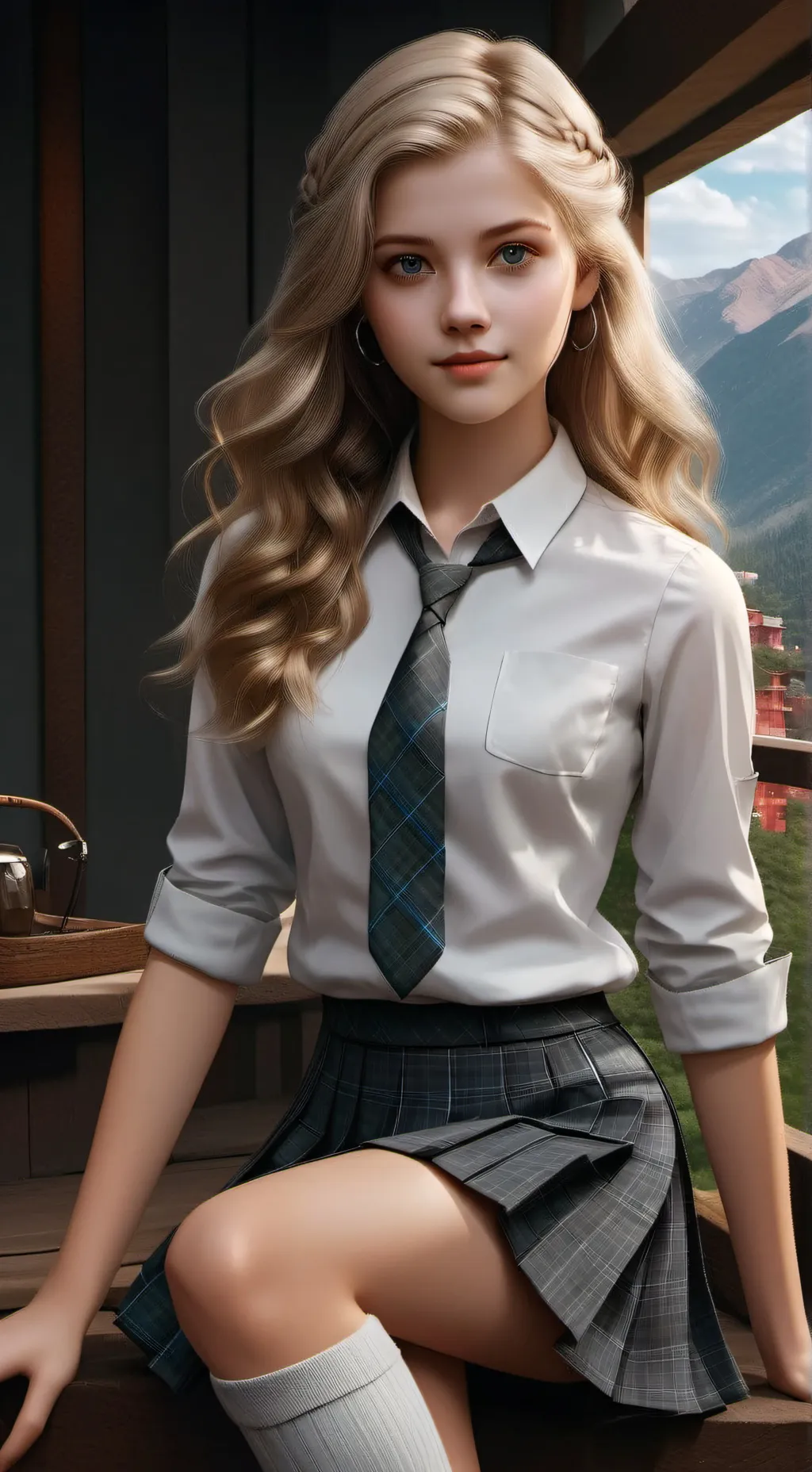 ai character: Different World background