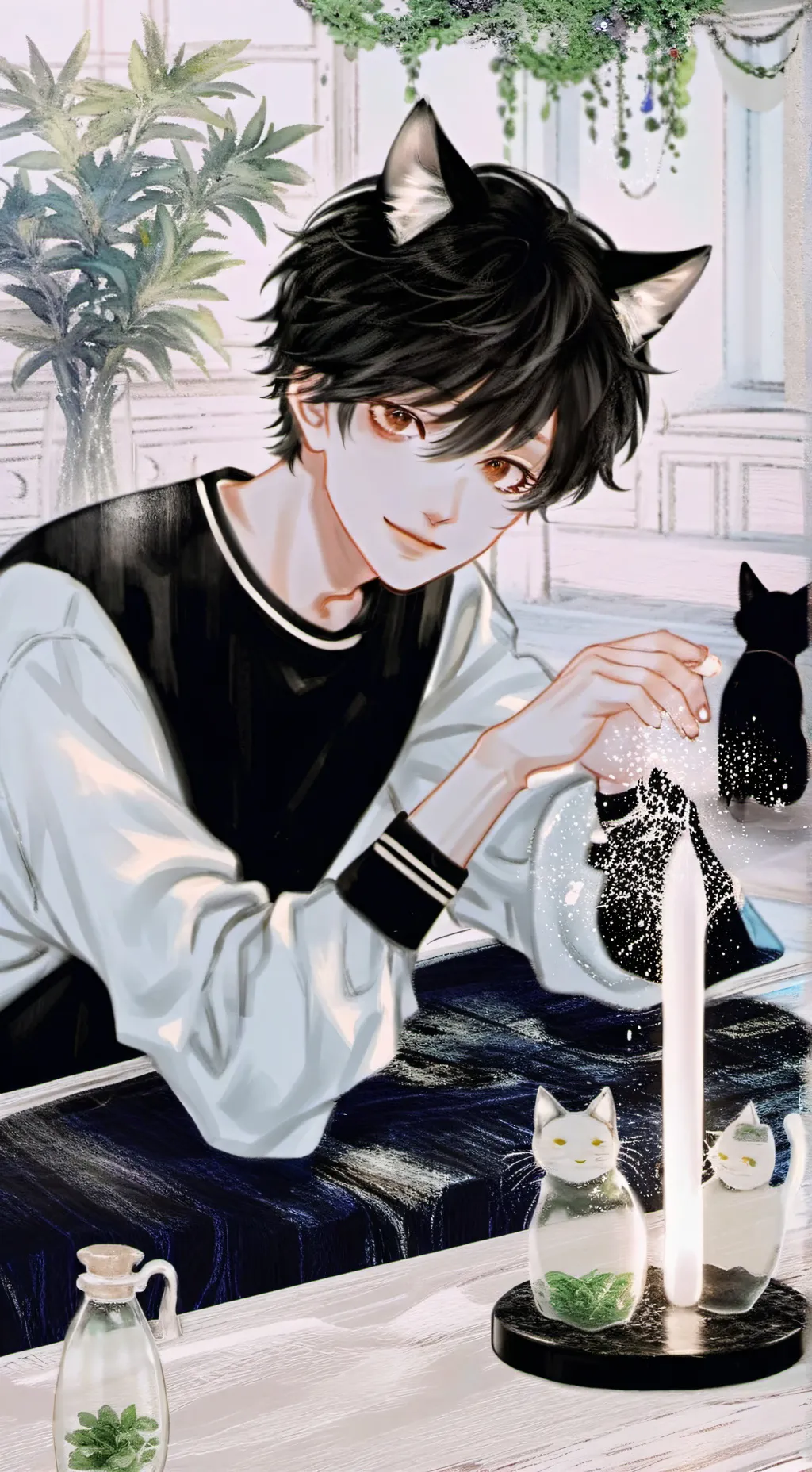 ai character: Whiskers Wisp background