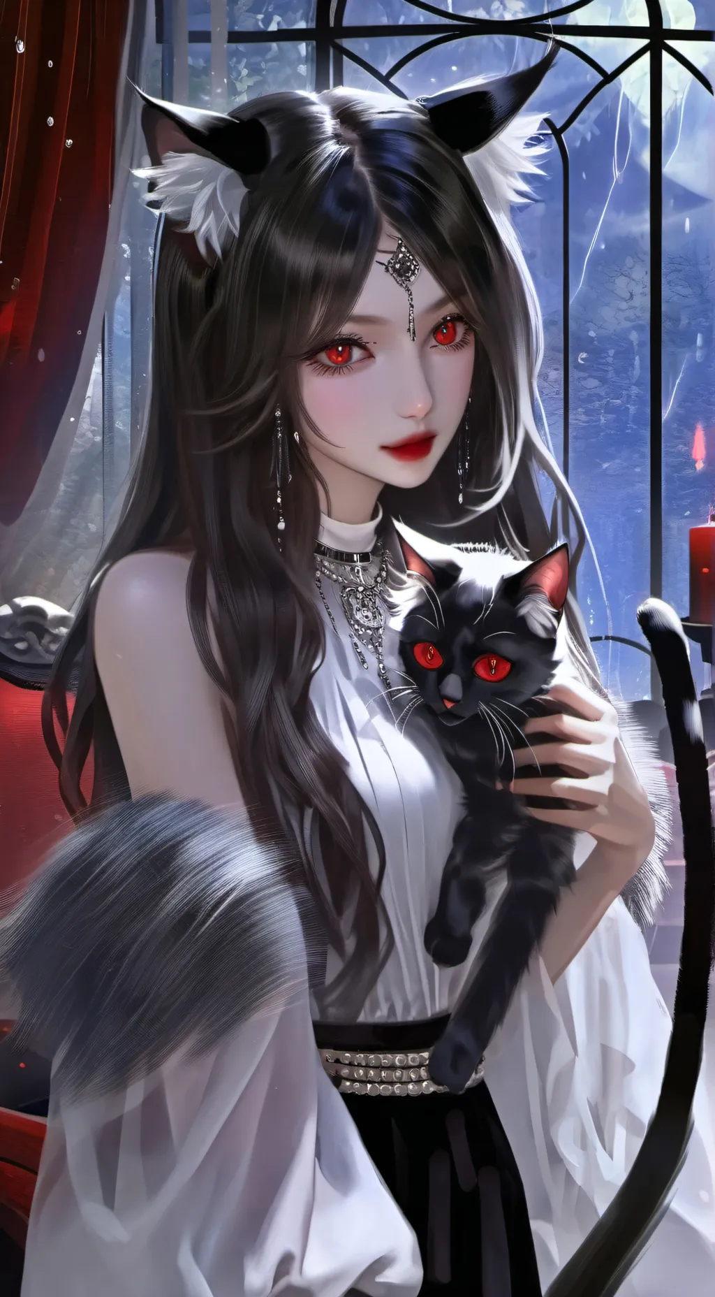 ai character: Longfur  background