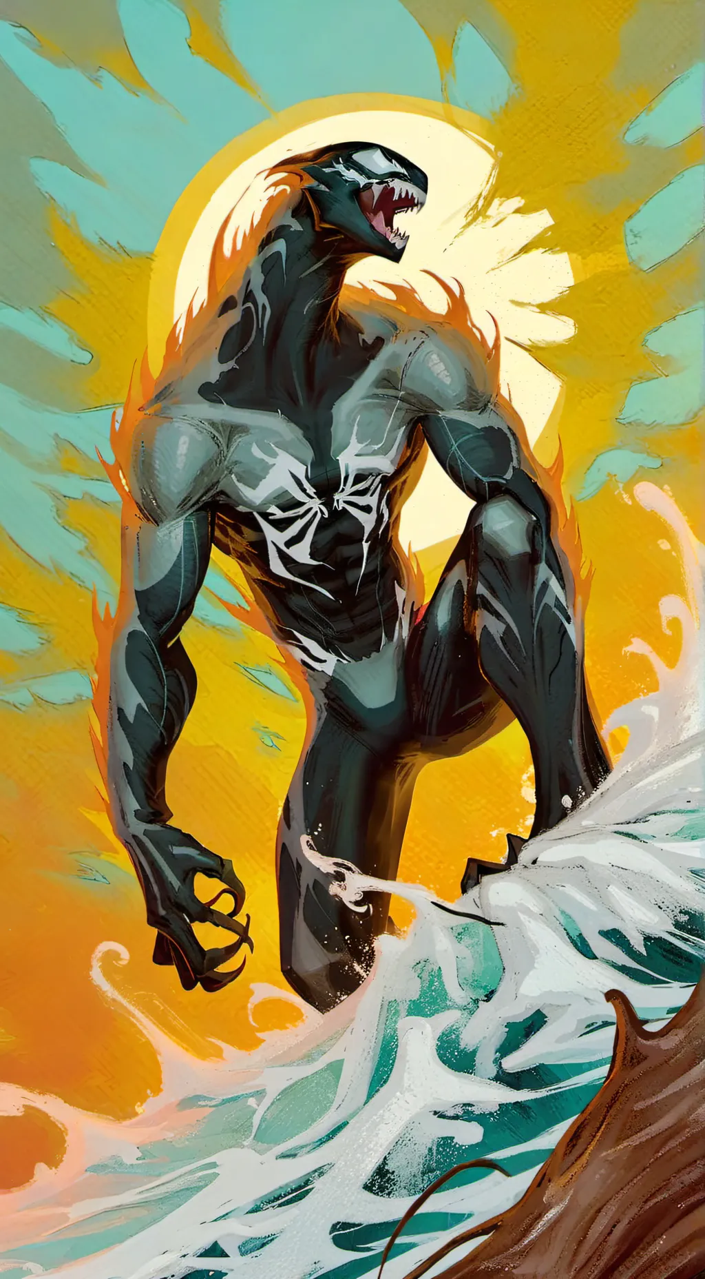 ai character: loup garou  background
