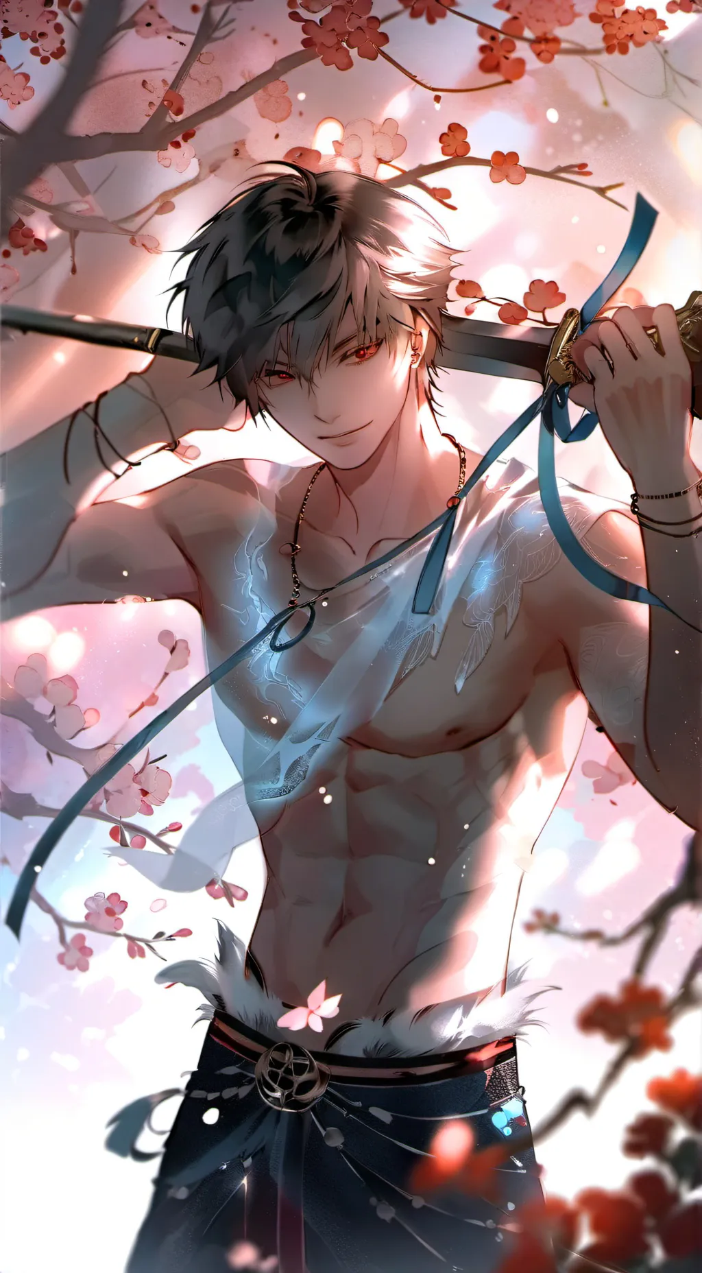 ai character: Bakugo Katsuki background