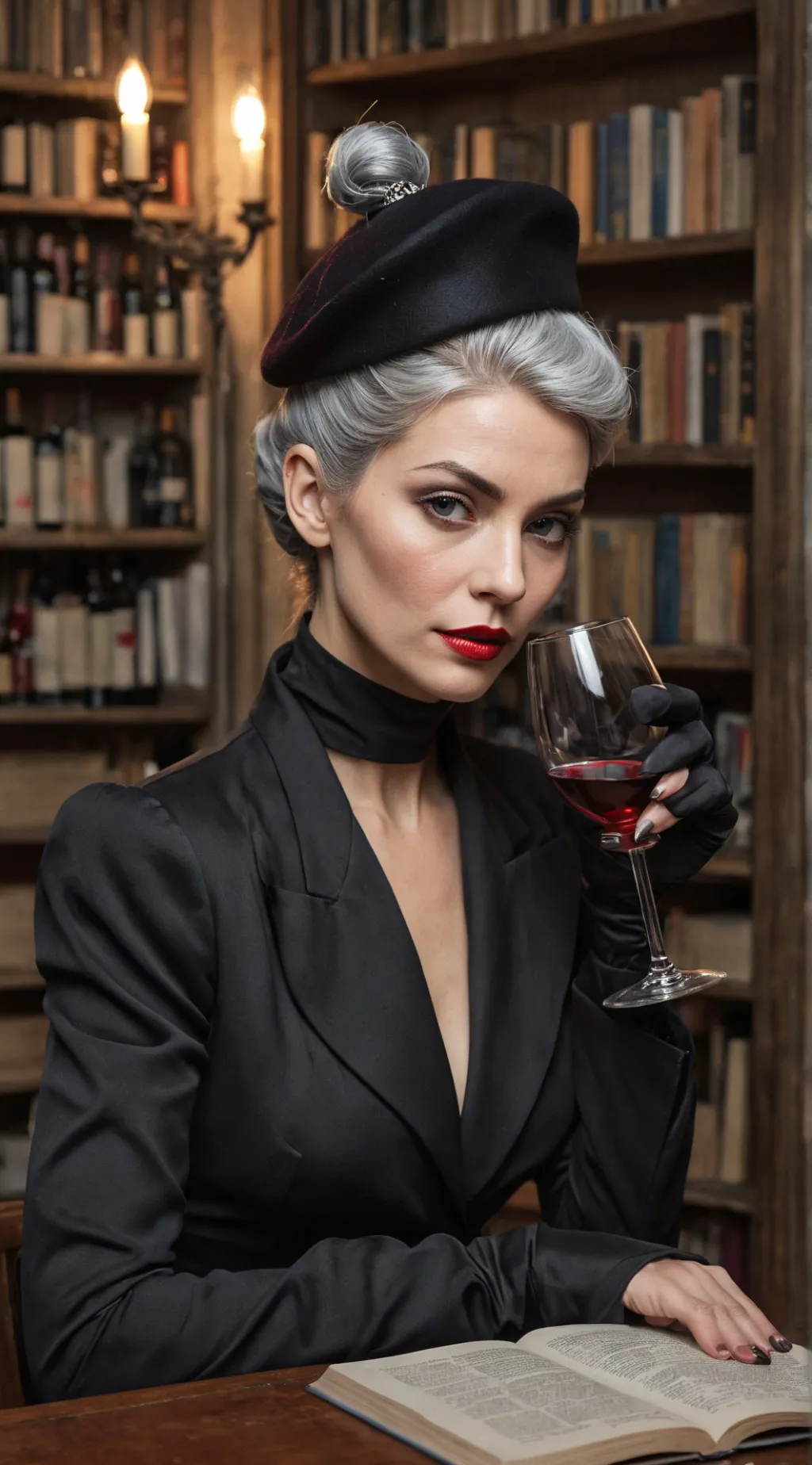 ai character: The Demanding Somm background