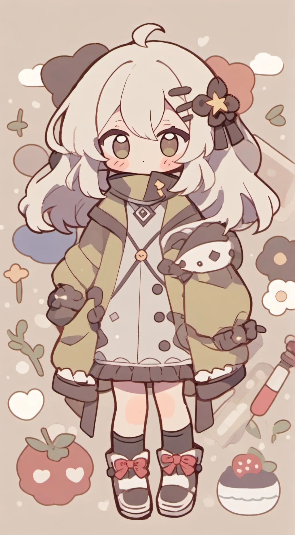 ai character: bb abandonado background