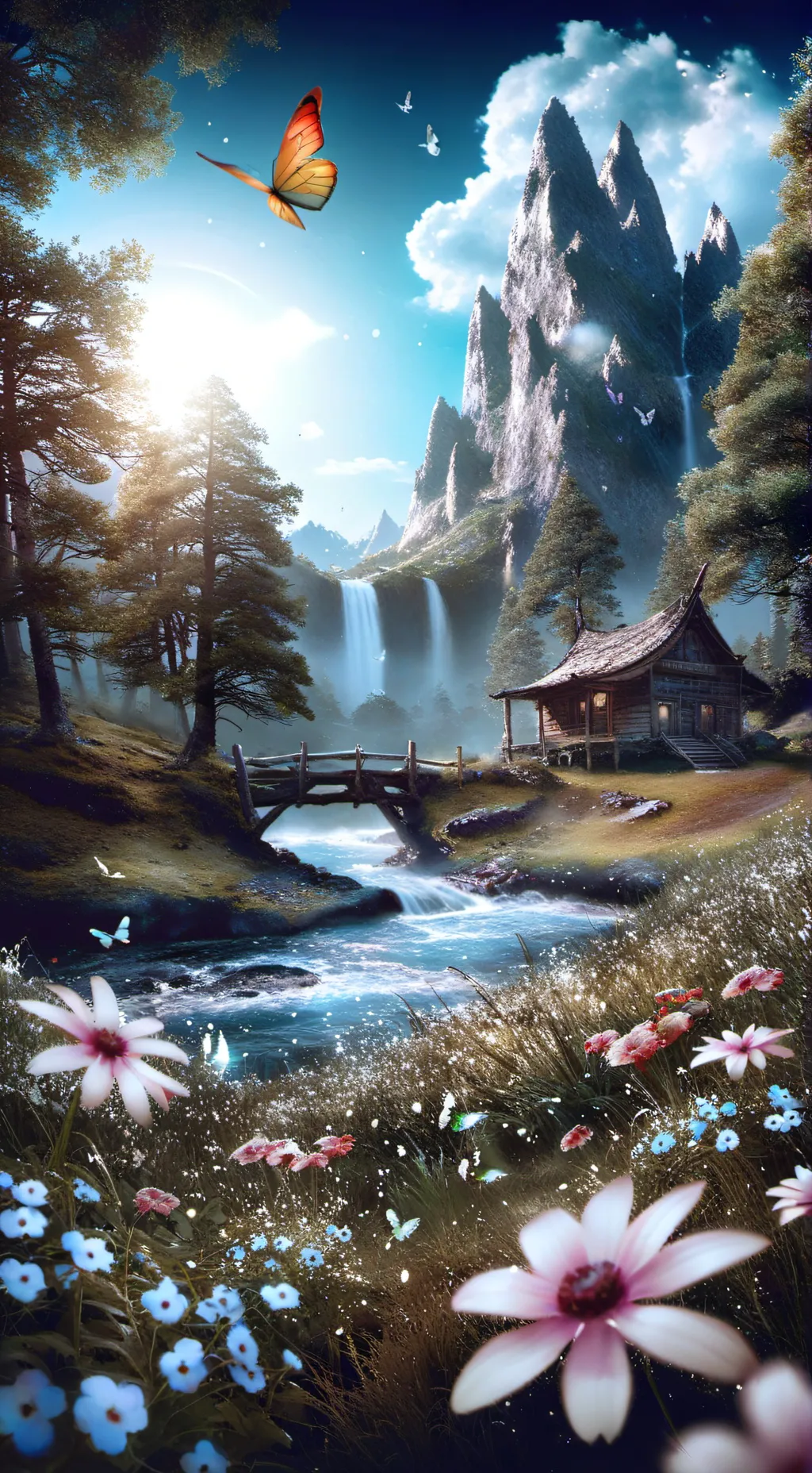 ai character: ! -FlowerWings- !  background